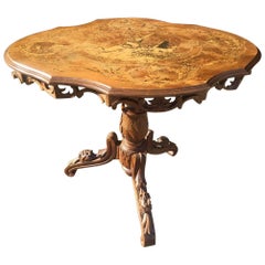 Centre Table, Swiss Marquetry, circa 1910