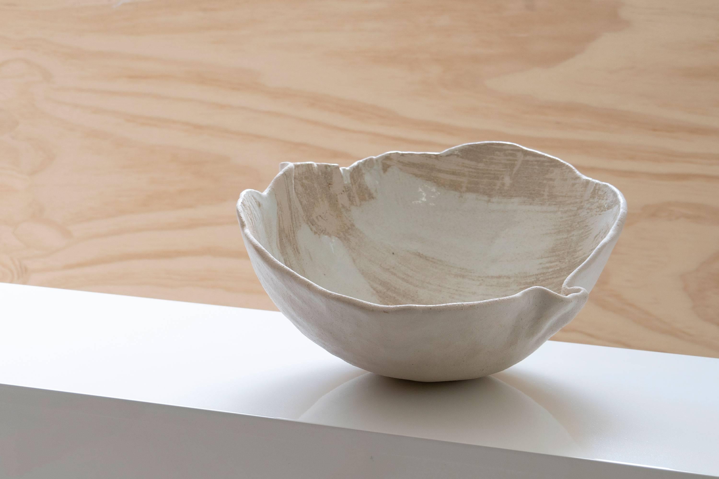Contemporary Centrepiece Ceramic by Claire De Lavallee “Large Shell”
