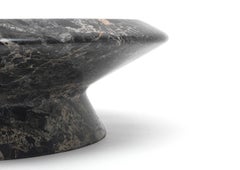 New Modern Centrepiece in Black Portoro Marble, creator Ivan Colominas