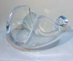 Centrepiece in Bold Sculptural Lucite by Ritts Co.