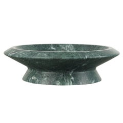 Antique New Modern Centrepiece in Green Guatemala Marble, creator Ivan Colominas