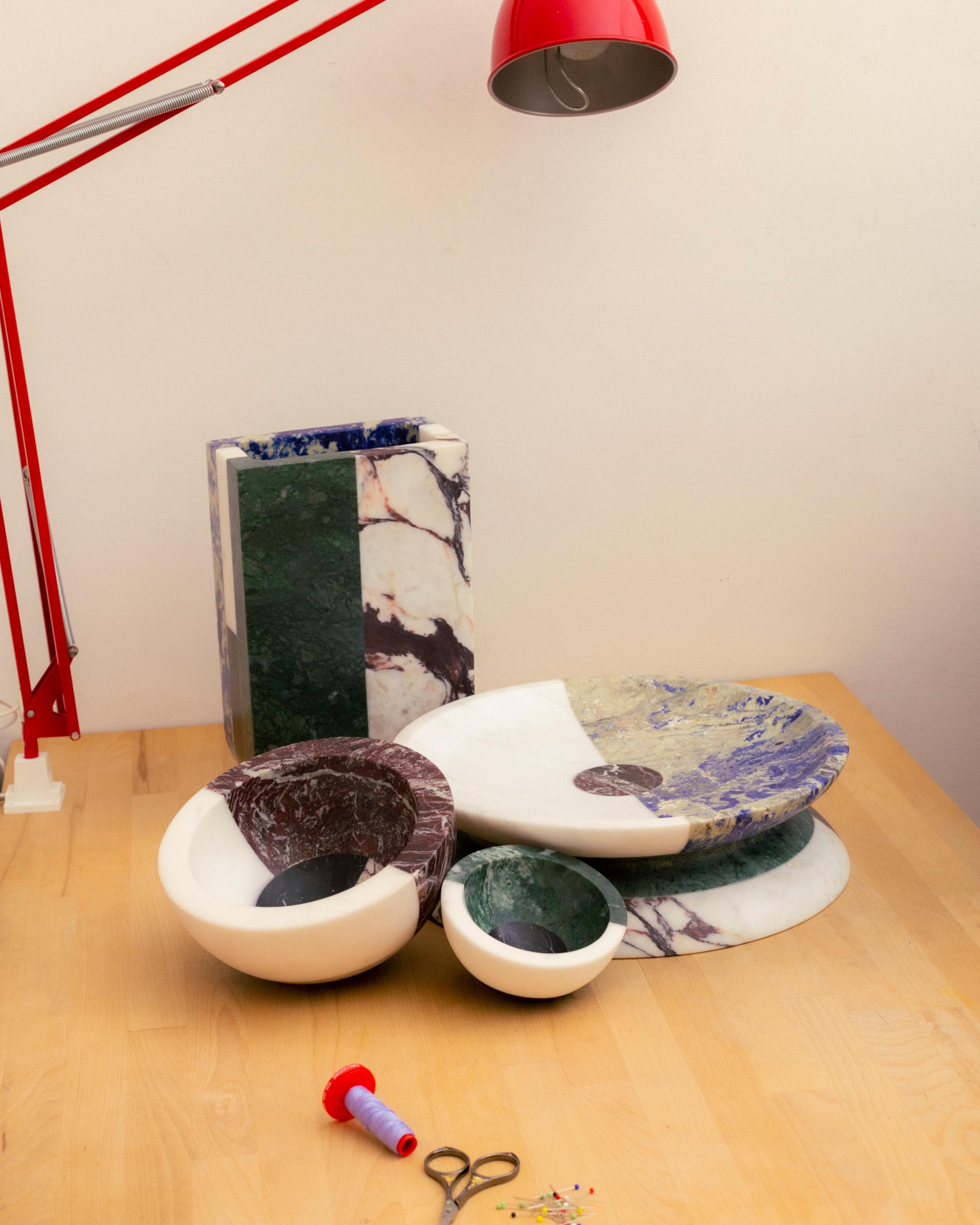 Centrepiece in Marble by Arthur Arbesser, Made in Italy, Made in Italy in Stock In New Condition For Sale In Milan, IT