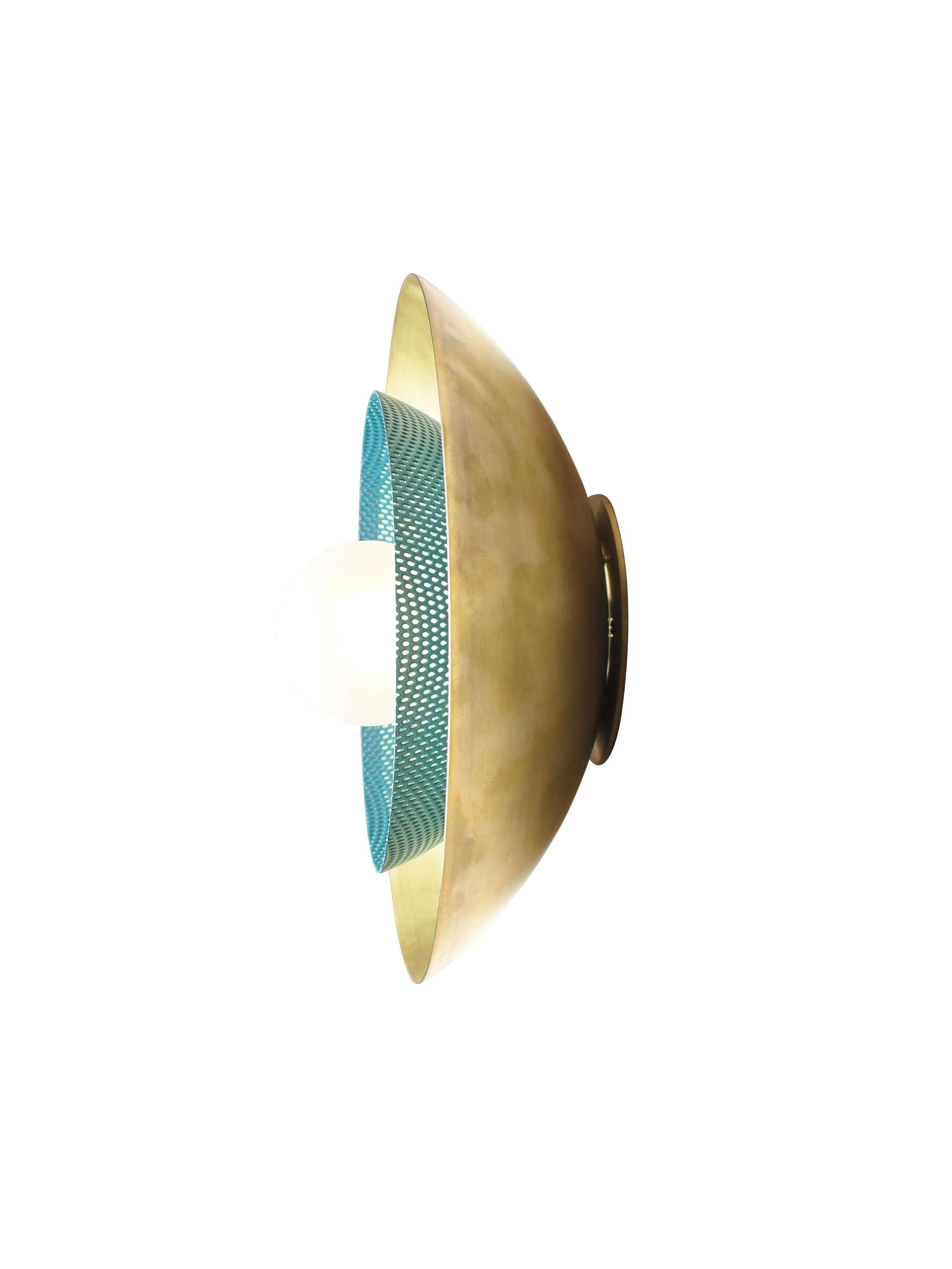 teal wall sconce