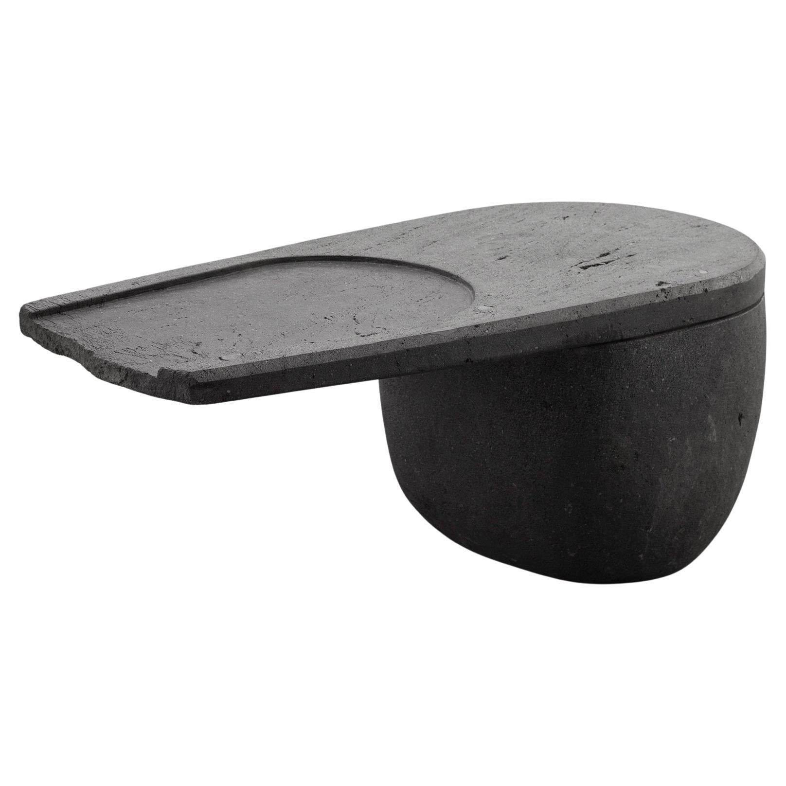 CENTRO Coffee Table Handcarved Volcanic Stone by ANDEAN, One-of-a-Kind