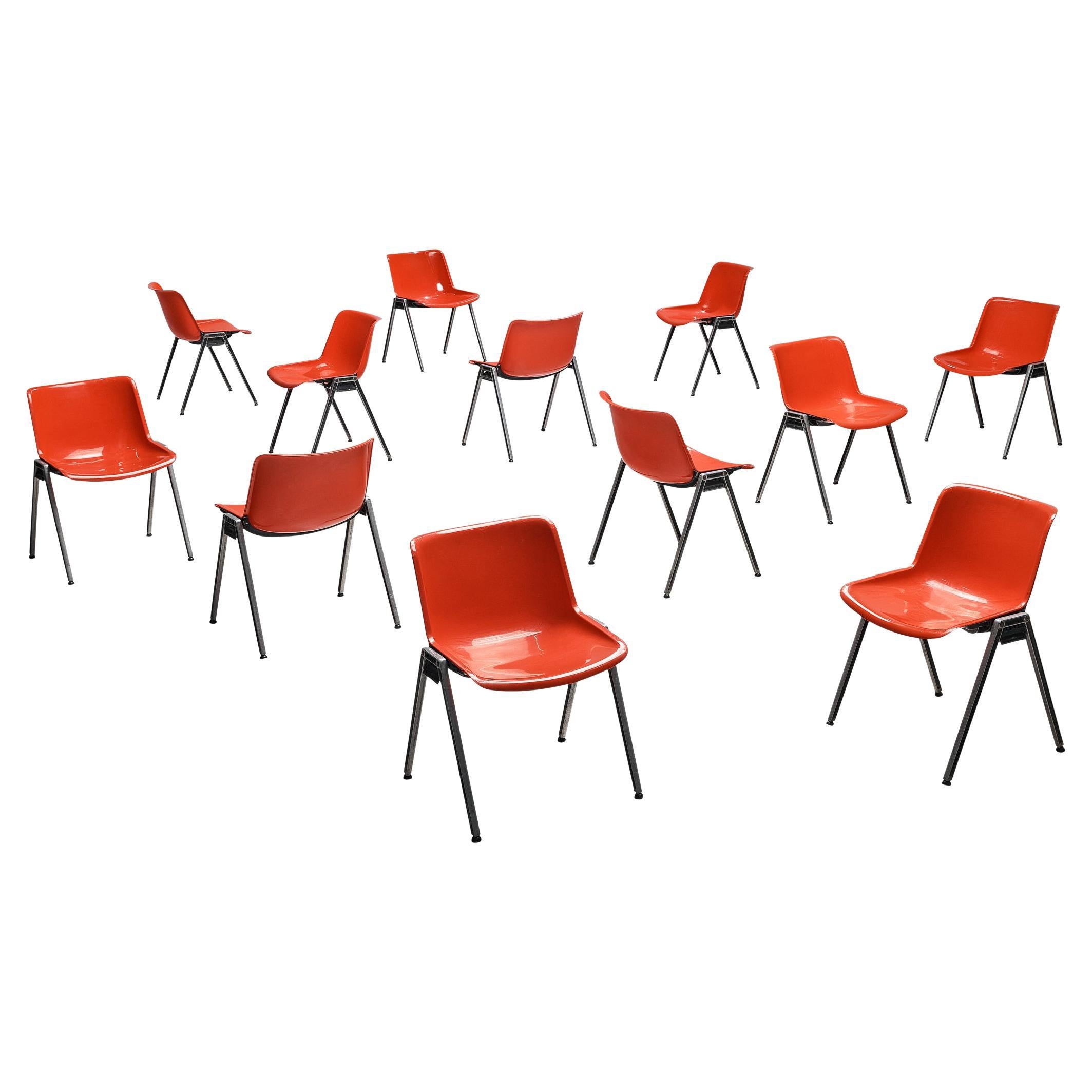 Centro Progetti Tecno Set of Twelve Stackable ‘Modus’ Chairs  For Sale