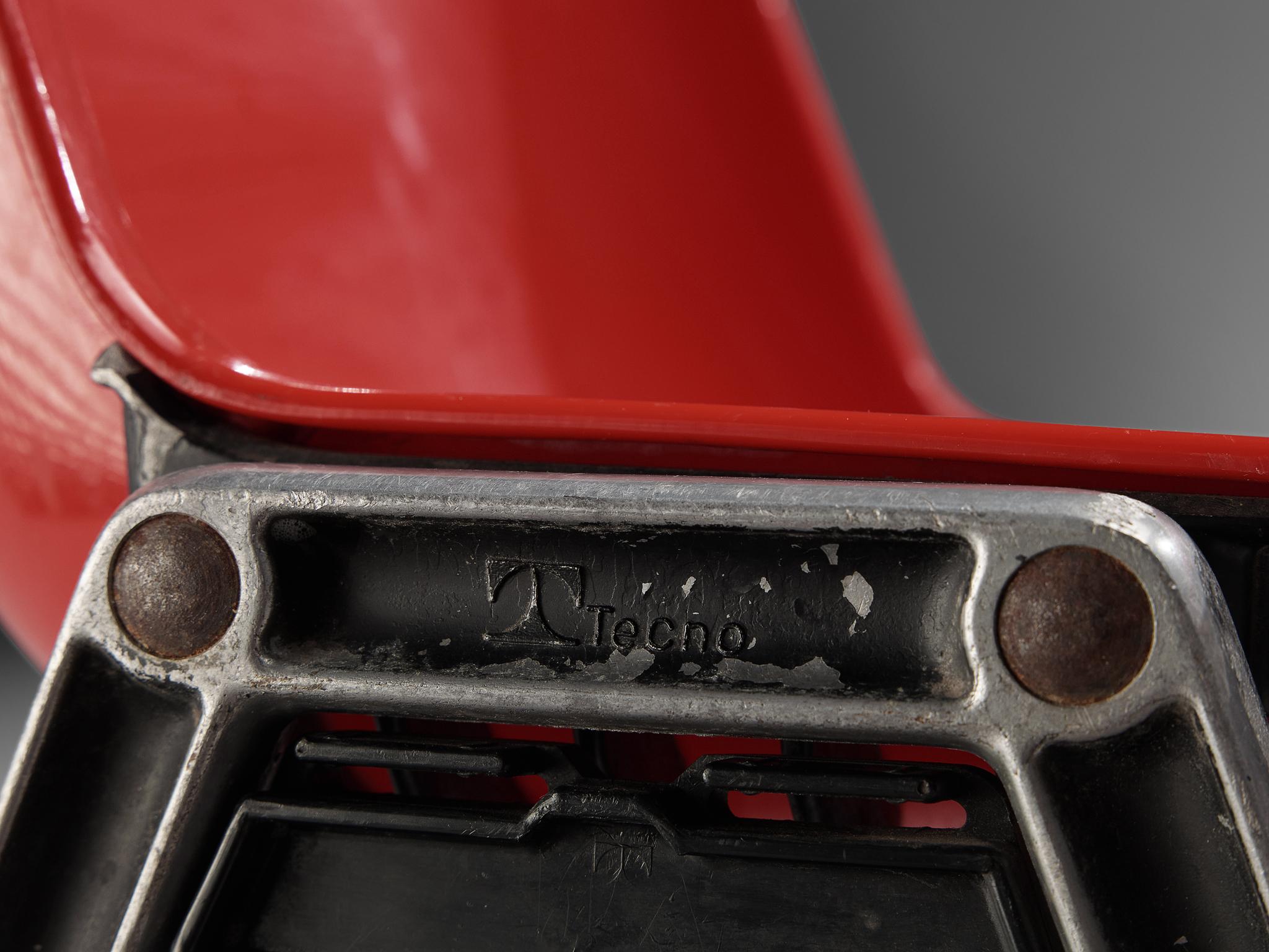 Centro Progetti Tecno Stapelbare Stühle 'Modus' in Rot im Angebot 6
