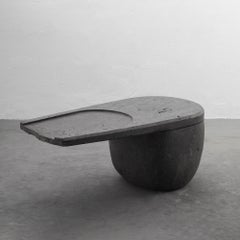 Centro Unique Coffee Table in Handcarved Volcanic Stone by Estudio Andean