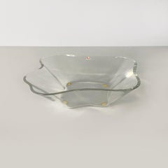 Finnish modern glass bowl centrepiece by Alvar Aalto for IIttala, 1990s