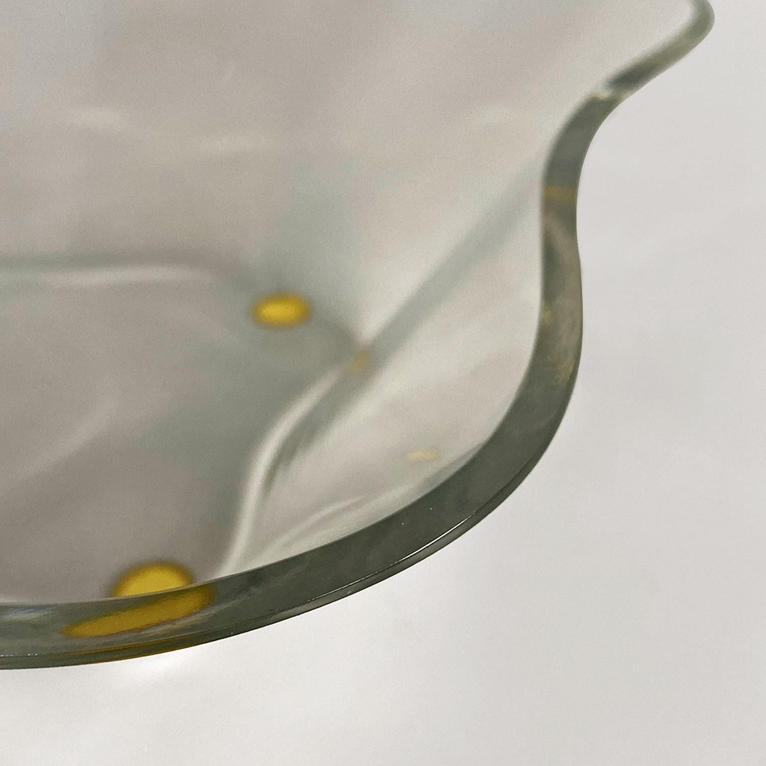 Modern Finnish glass bowl centerpiece, Alvar Aalto for IIttala, 1990s For Sale 2