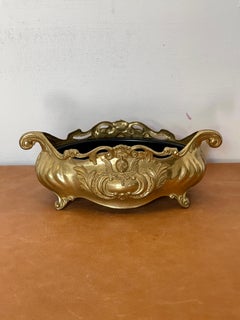 Classic brass centerpiece with ornamental motifs, 1990s