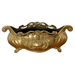 Classic brass centerpiece with ornamental motifs, 1990s