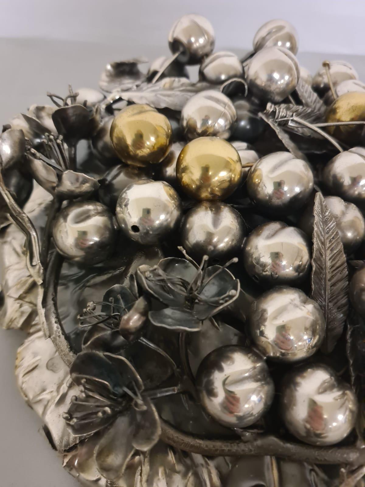 Centre de table avec couvercle en argent 800 en vente 7