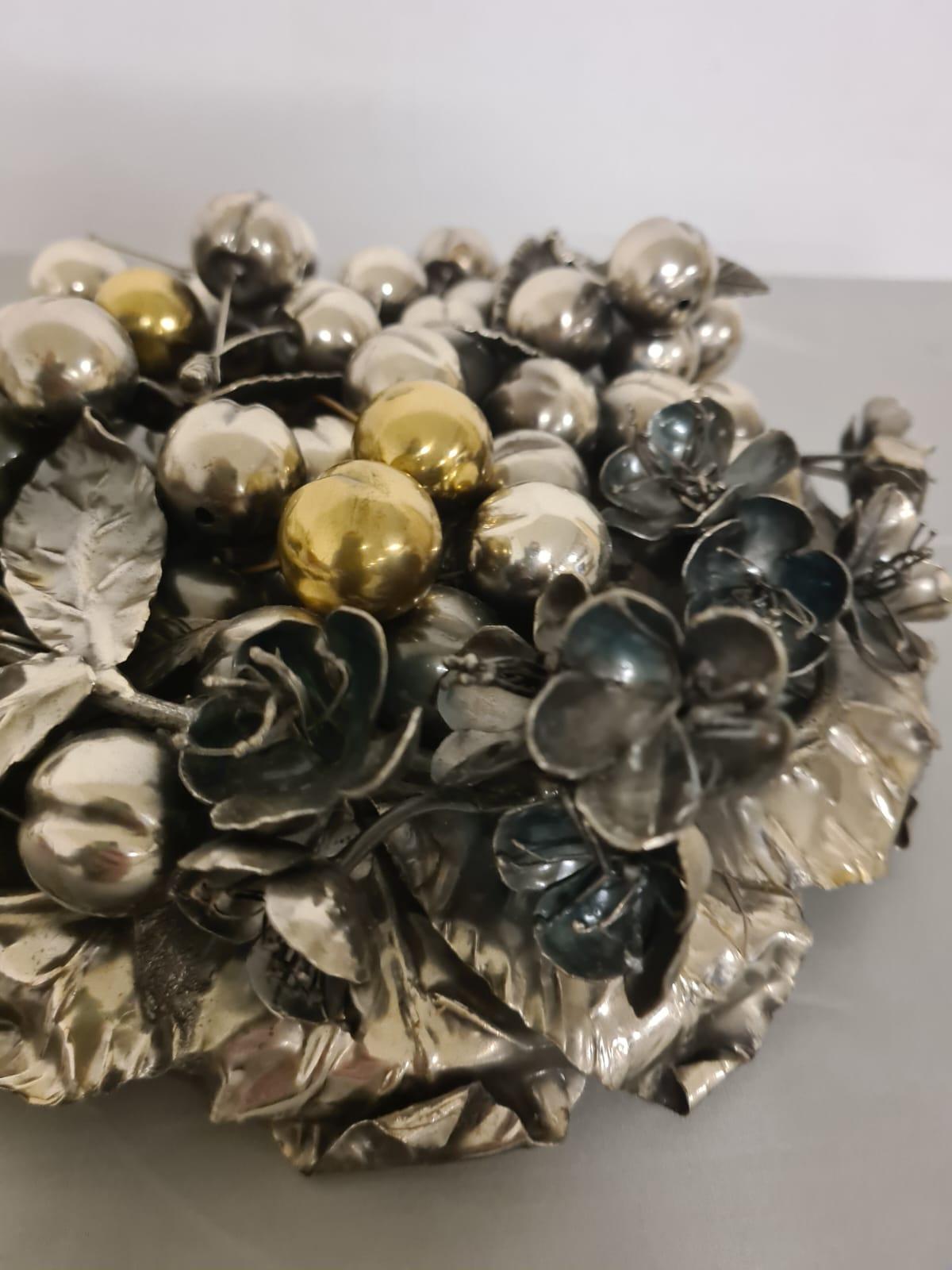 Centre de table avec couvercle en argent 800 en vente 3