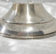 Centro de mesa de cristal opalescente Moderno de mediados de siglo Italia 1960