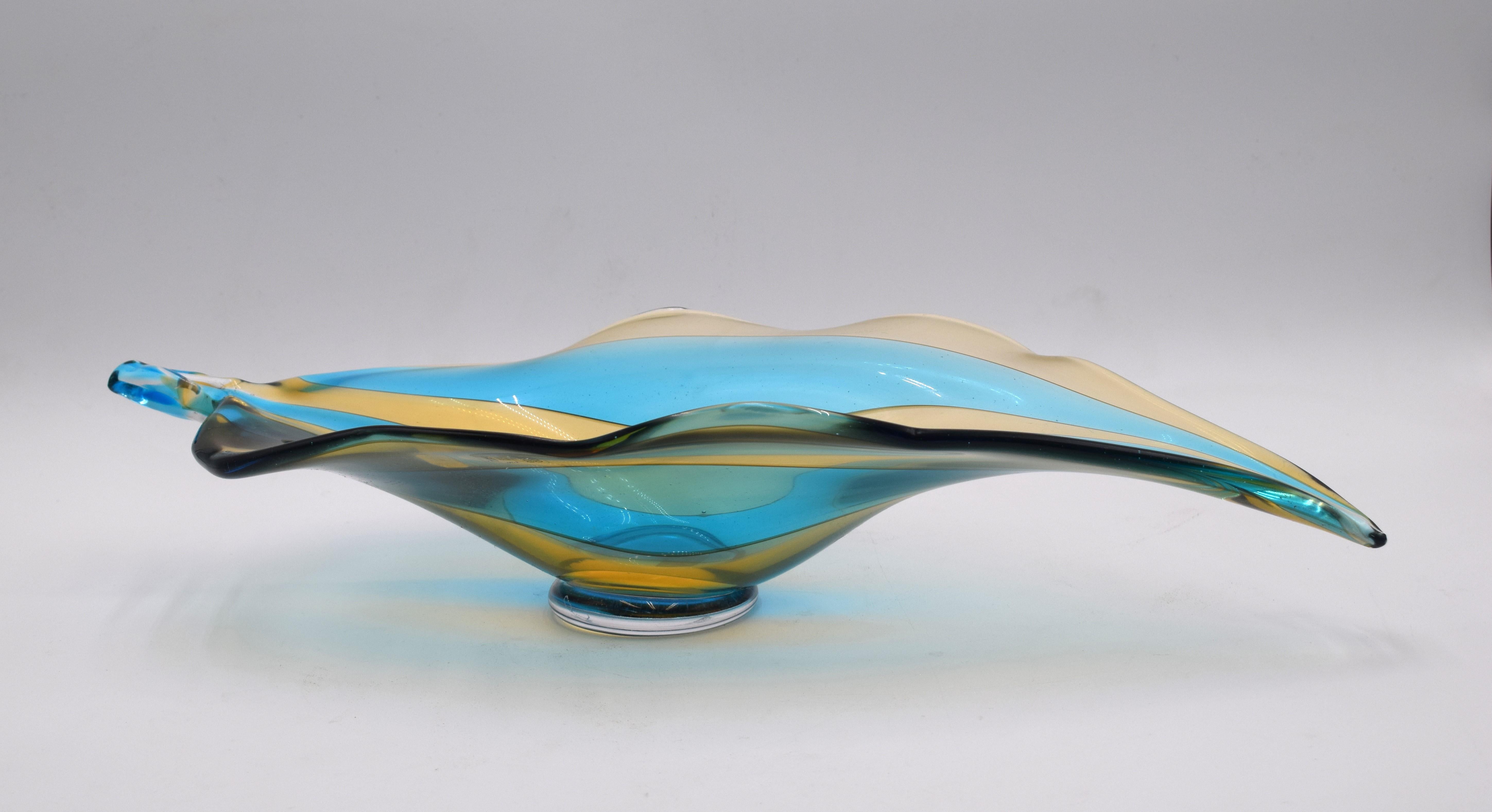 Tafelaufsatz von Licio Zanetti, Murano, 1970er Jahre. (Moderne der Mitte des Jahrhunderts) im Angebot