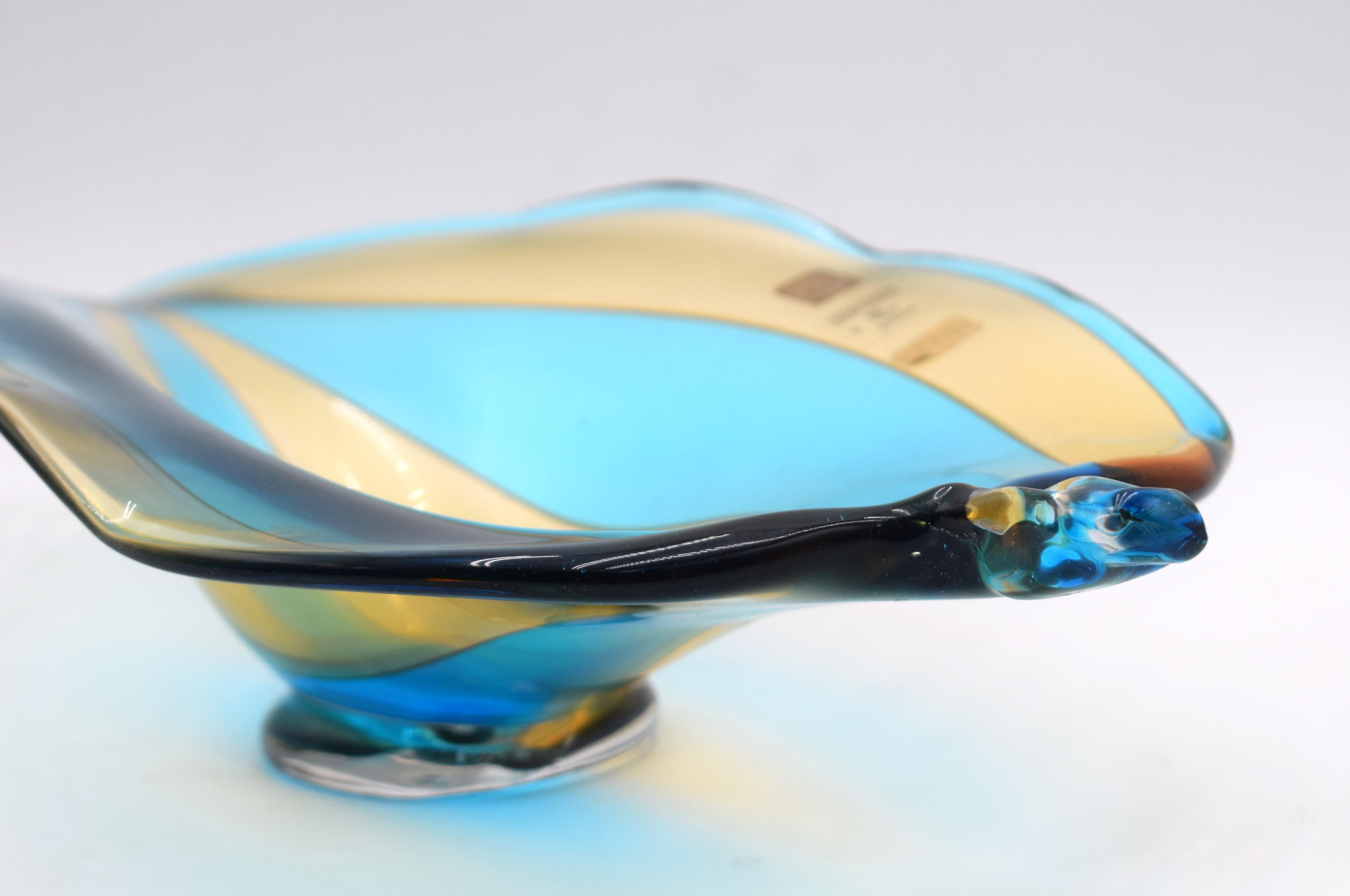 Tafelaufsatz von Licio Zanetti, Murano, 1970er Jahre. im Zustand „Gut“ im Angebot in Palermo, PA
