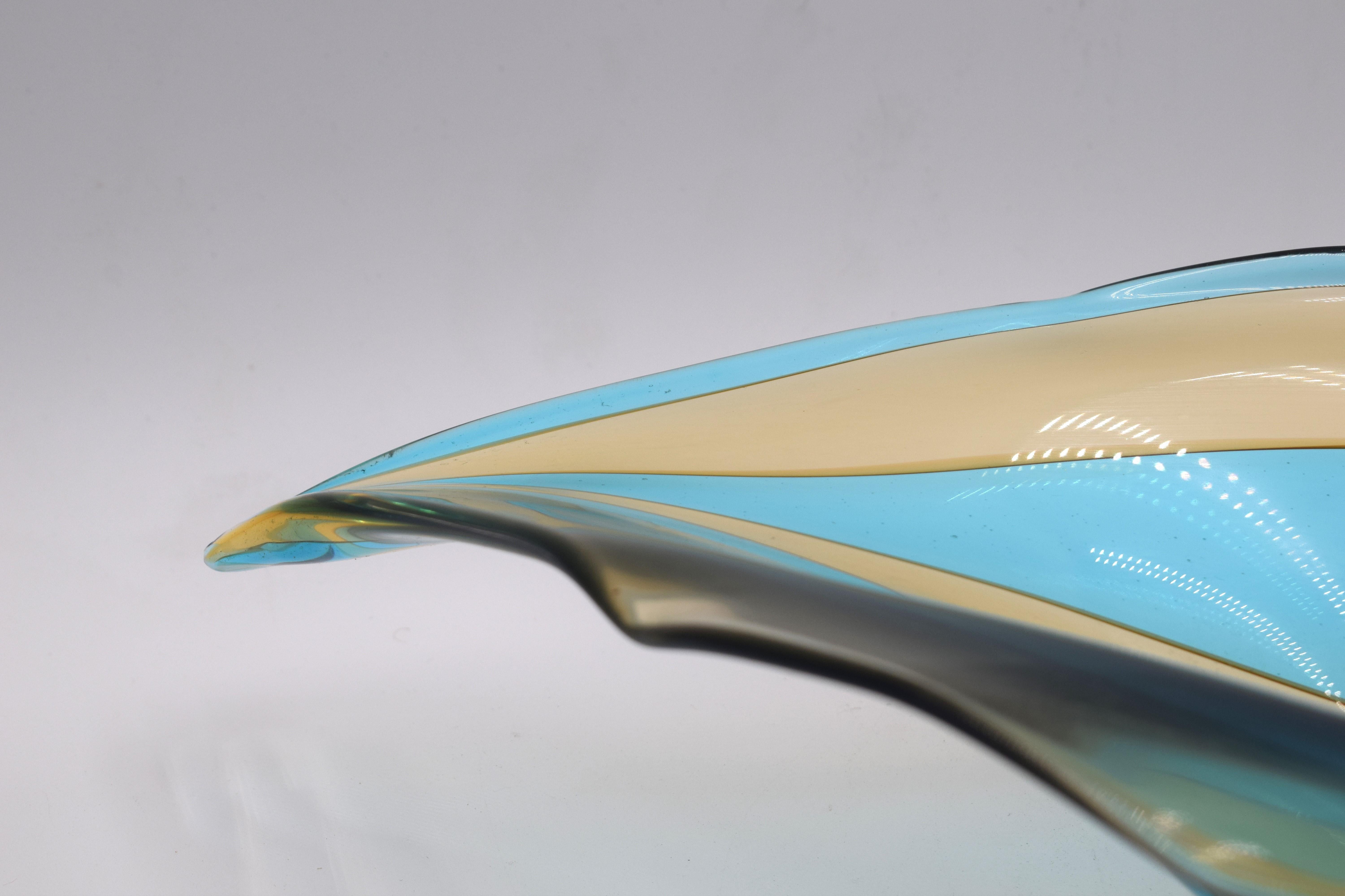Tafelaufsatz von Licio Zanetti, Murano, 1970er Jahre. (Late 20th Century) im Angebot