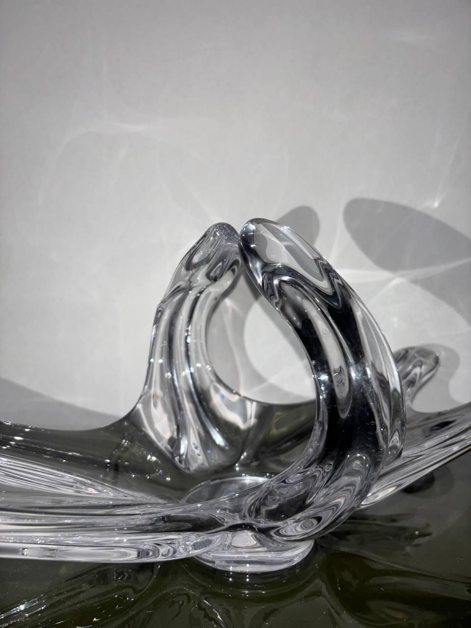 Tafelaufsatz in Crystal of Excellence Art Vannes Frankreich 1950. (French) im Angebot