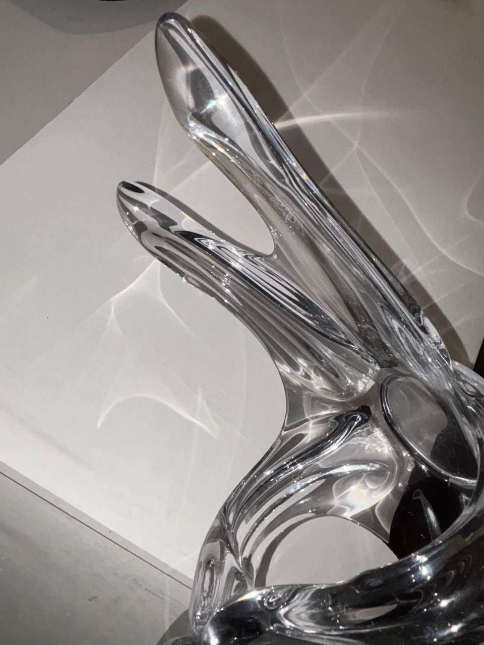 Tafelaufsatz in Crystal of Excellence Art Vannes Frankreich 1950. (Mid-20th Century) im Angebot