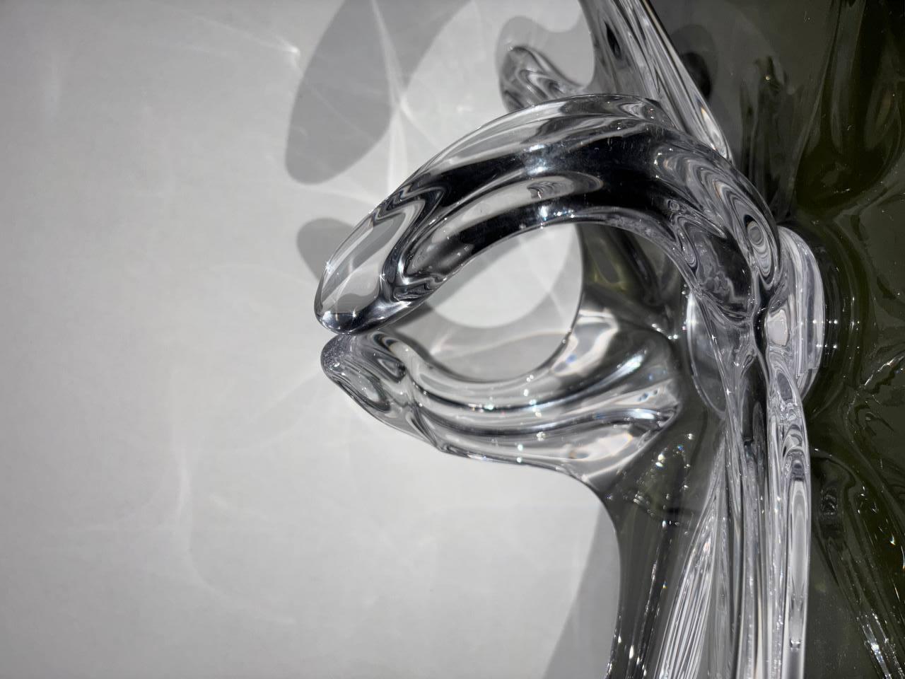 Tafelaufsatz in Crystal of Excellence Art Vannes Frankreich 1950. im Angebot 1