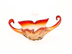 Centrotavola in vetro sommerso di Murano attribuito ad Archimede Seguso, 1970