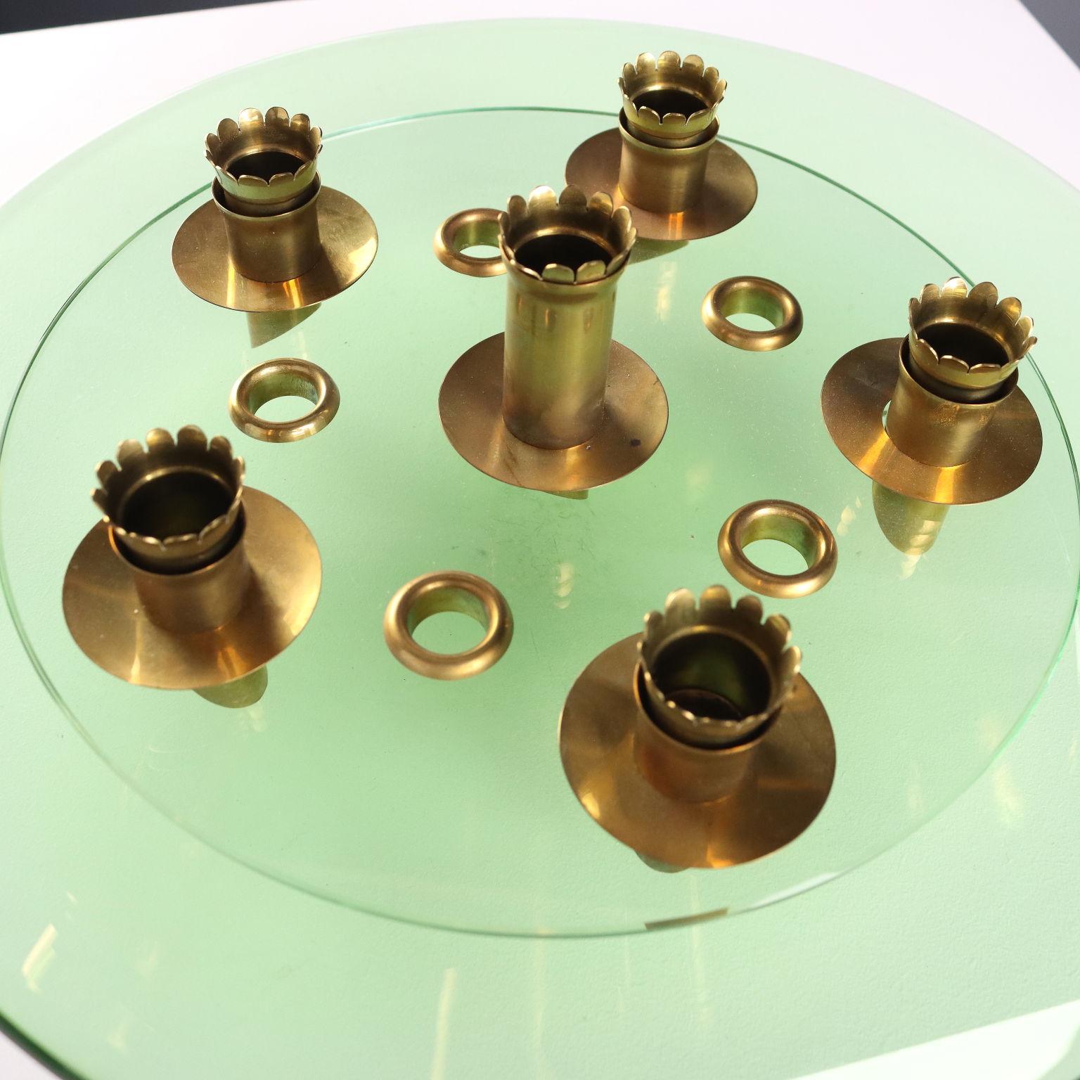 Centro de mesa Nella Maniera de Fontana Arte, Italia Años 50 en venta 1