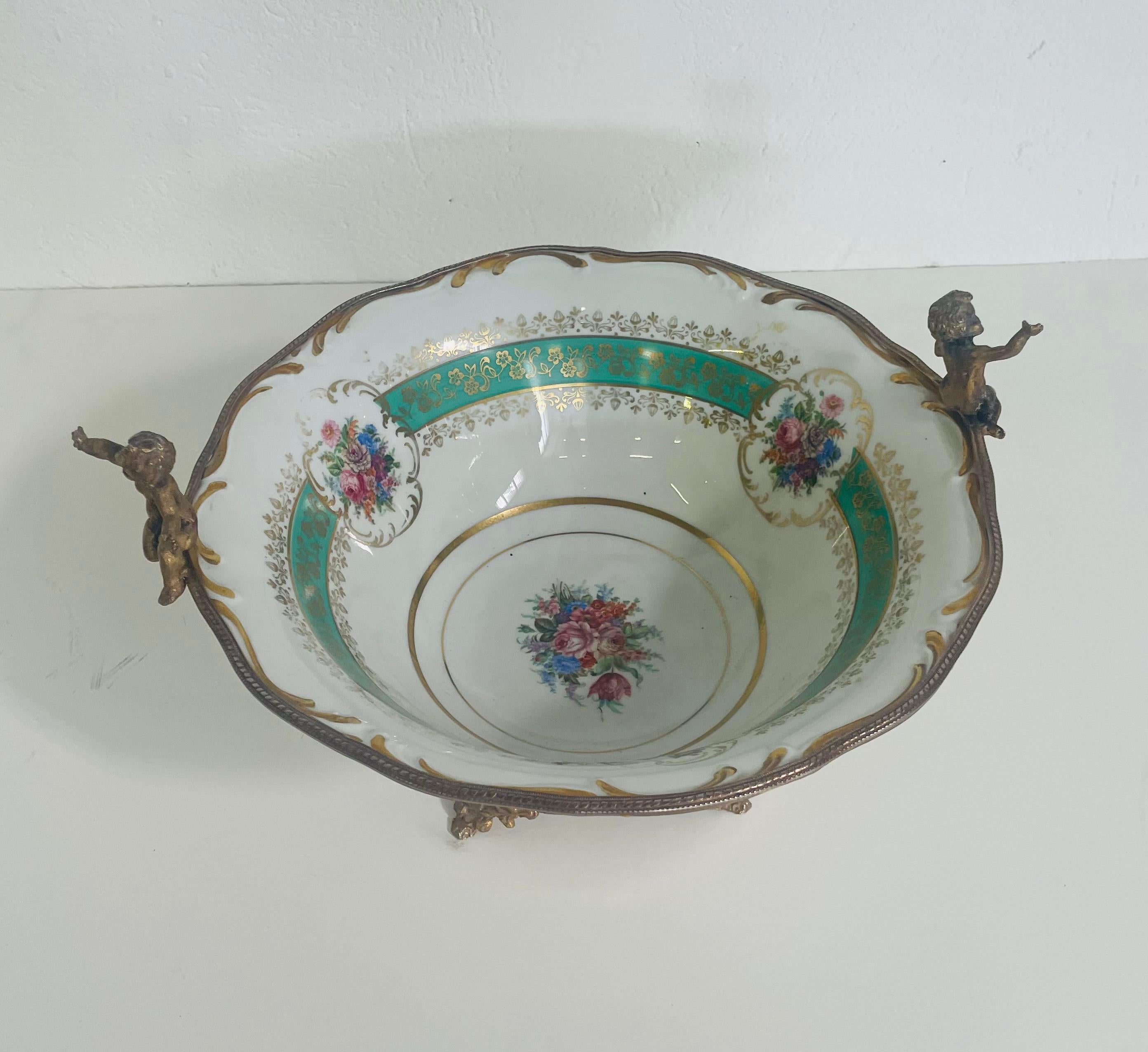 Tafelaufsatz aus der Limoges-Produktion der 1950er Jahre im Zustand „Gut“ im Angebot in Busnago, IT