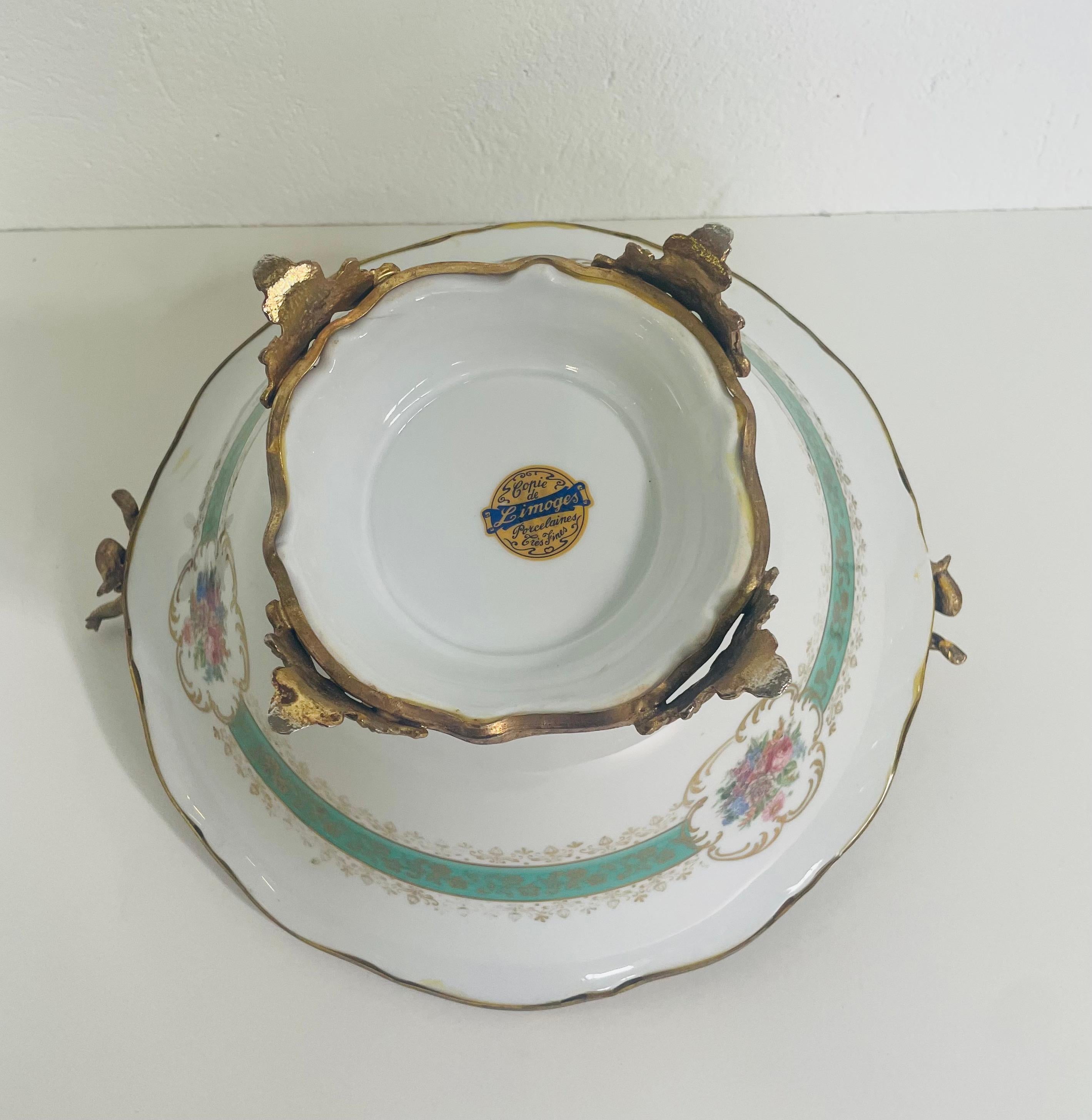 Tafelaufsatz aus der Limoges-Produktion der 1950er Jahre (Keramik) im Angebot