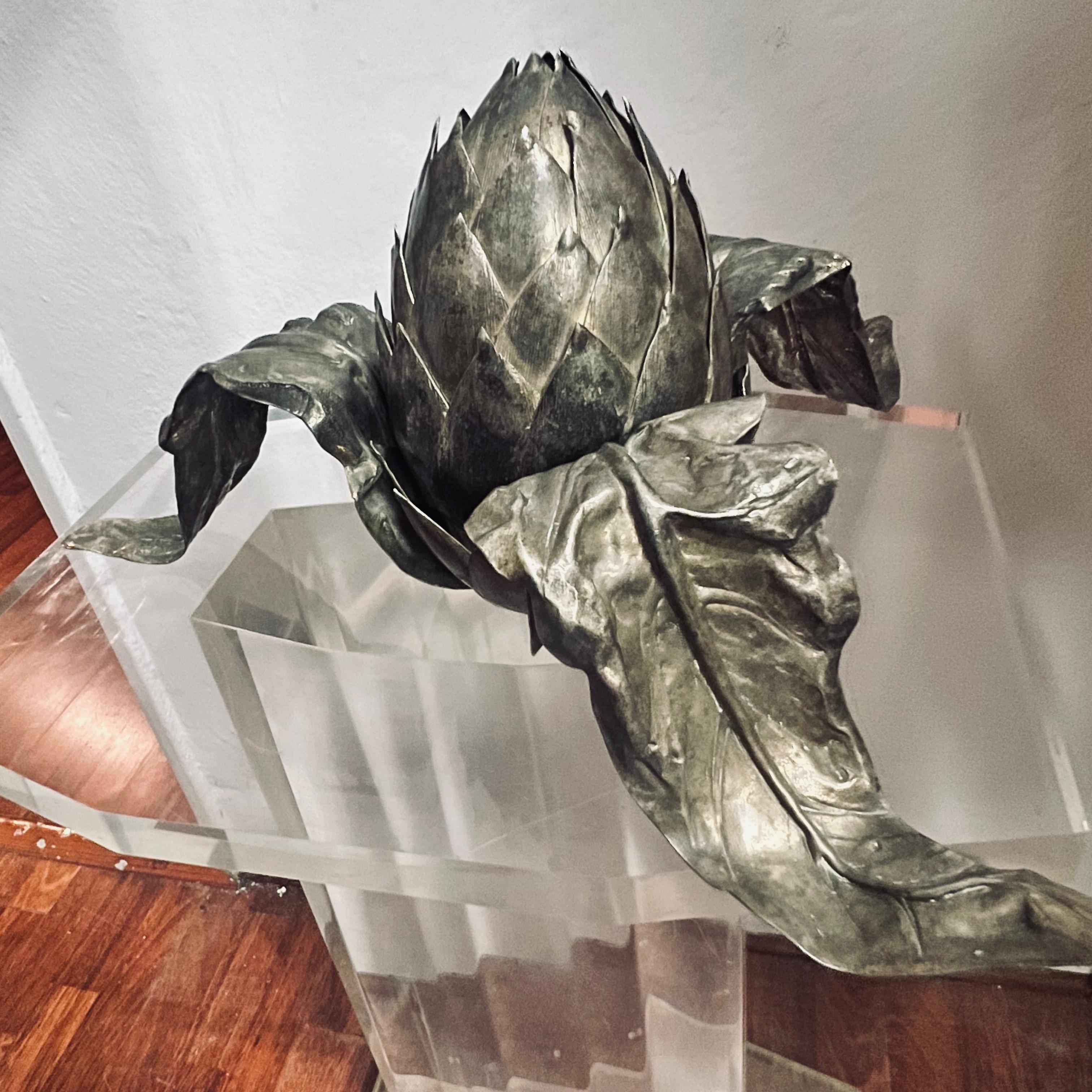 Centro de mesa artesanal - Atelier Franco Lapini - Italia - Años 60 Moderno orgánico en venta
