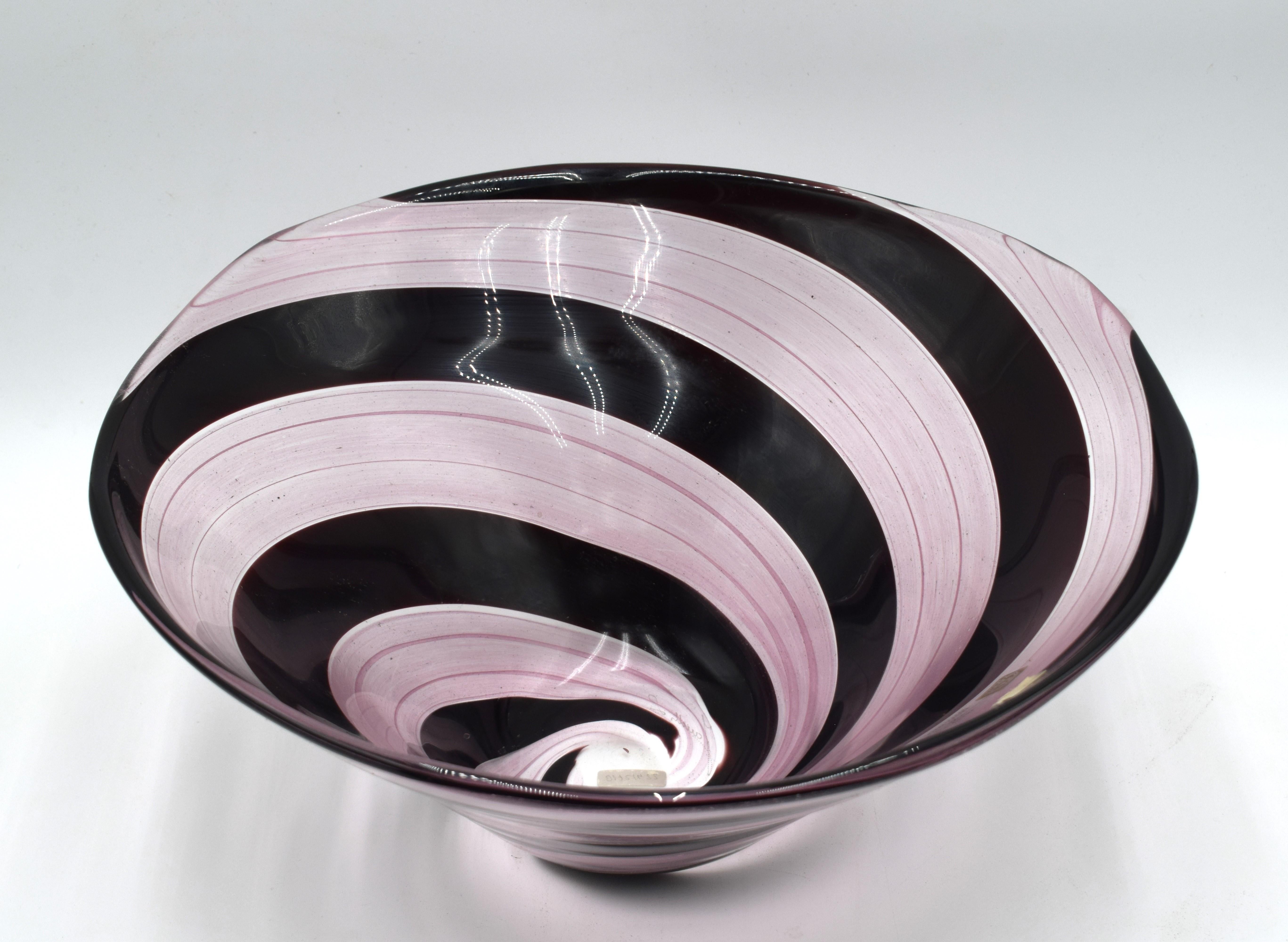 Centro de mesa Zanetti, cristal de Murano, años 70. Late 20th Century en venta