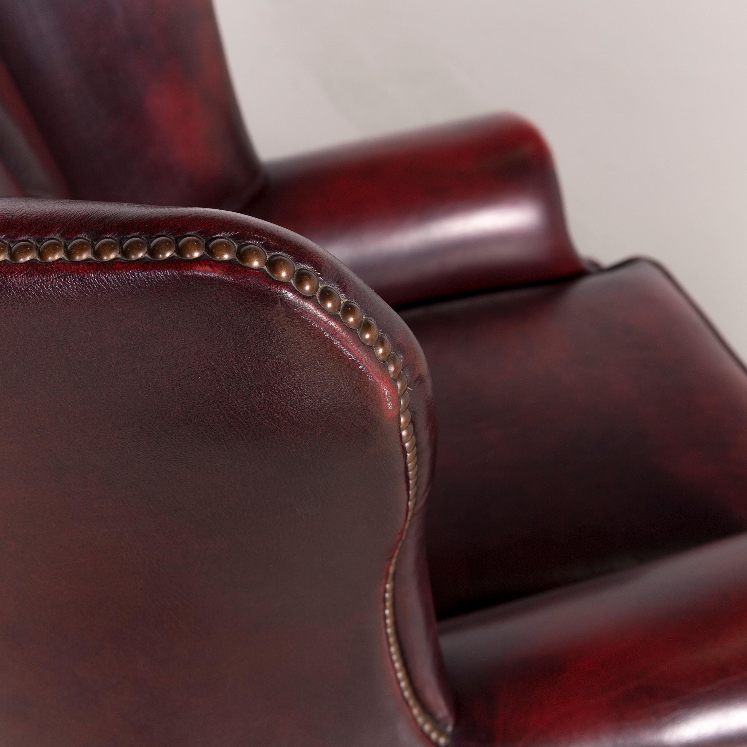 leather arm chair