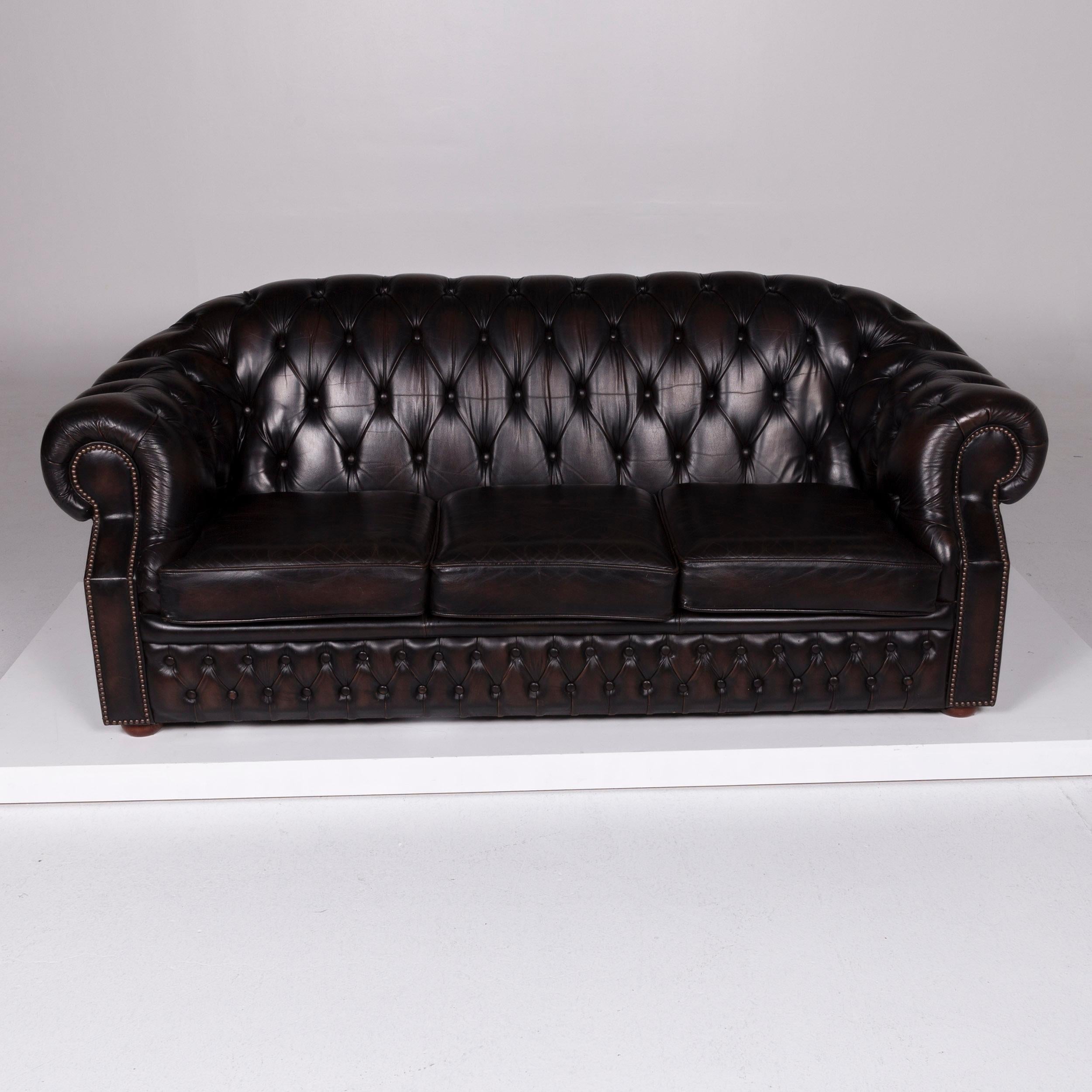 Centurion Designer Leder Sofa Braun Dreisitzer 10394 For Sale At 1stdibs