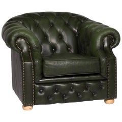 Centurion Leather Armchair Chesterfield Green