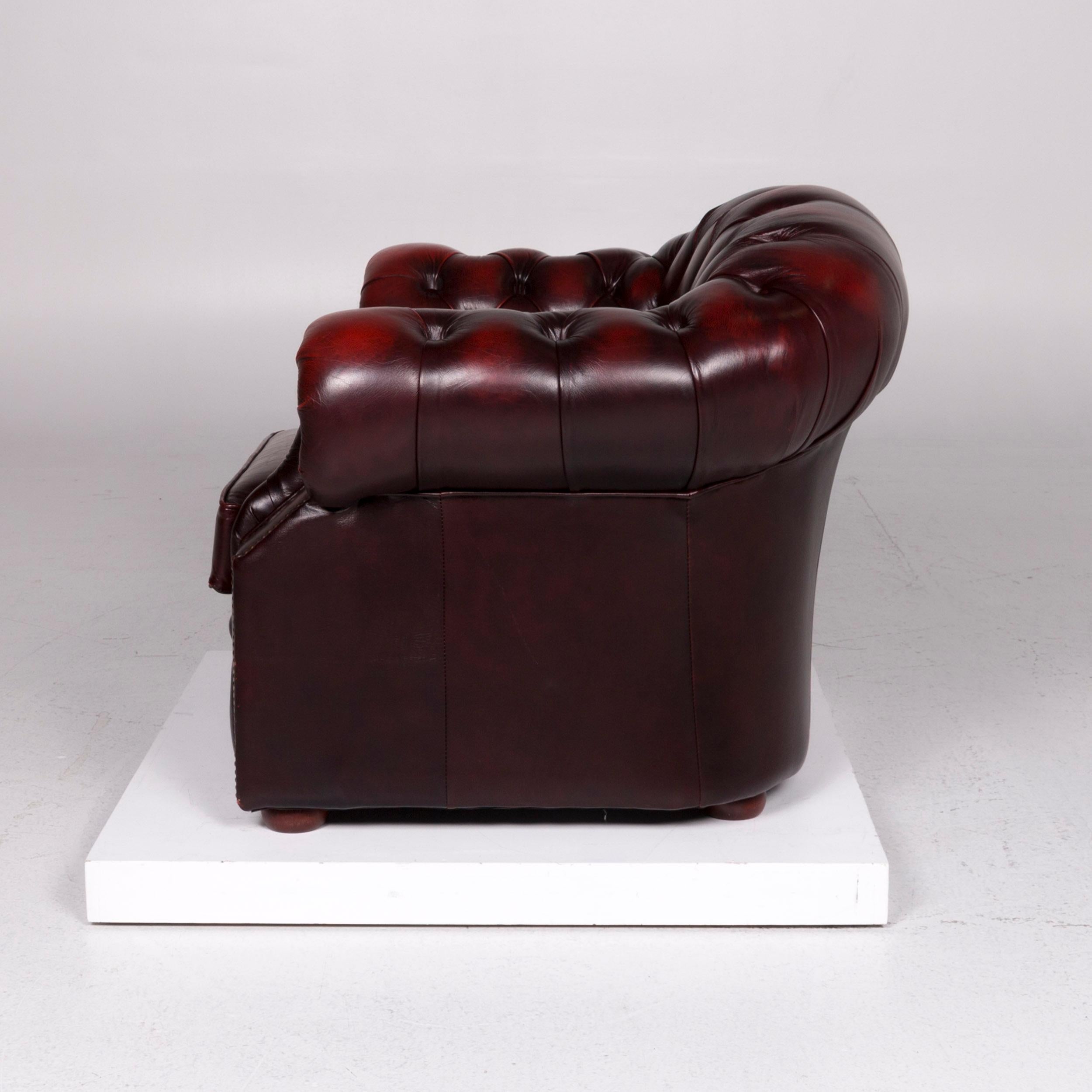 Centurion Leather Armchair Red 1