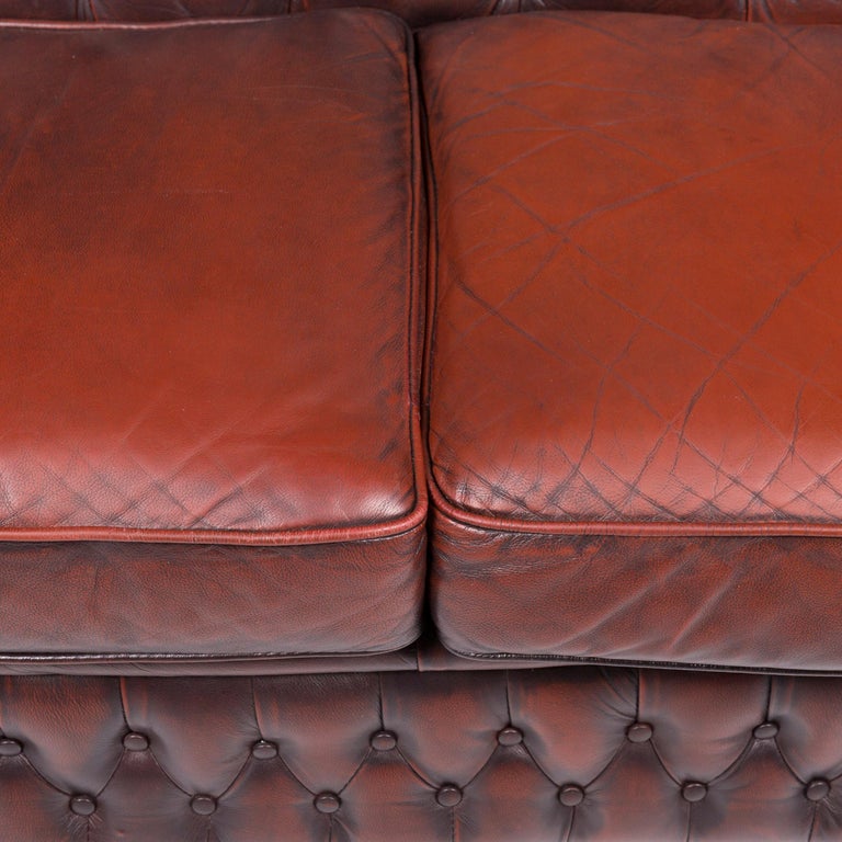 Centurion Leather Sofa Brown ThreeSeat Chesterfield at 1stDibs
