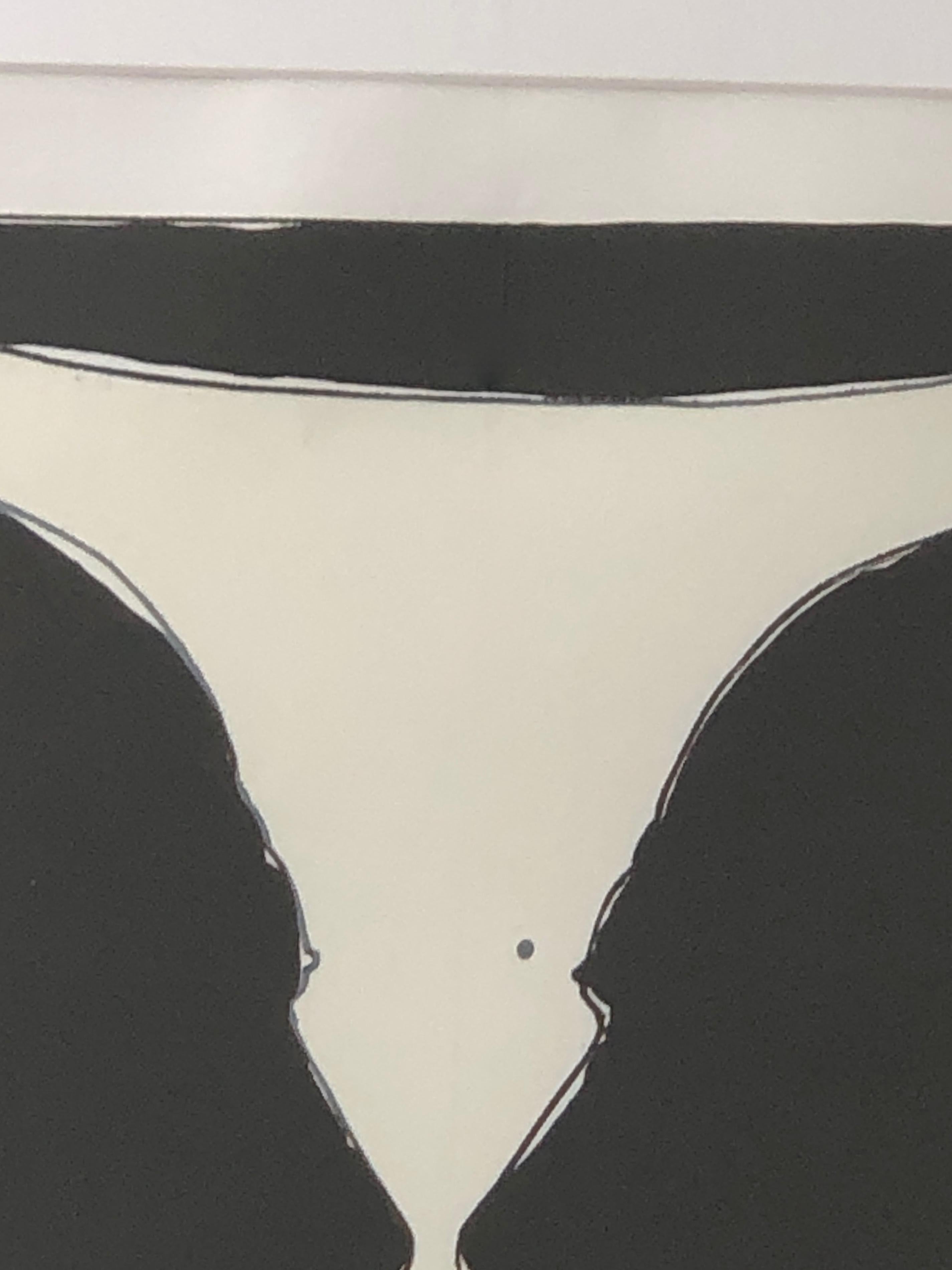 American Century Black and White Jasper Johns Lithograph, Cup Two Picasso, 1973