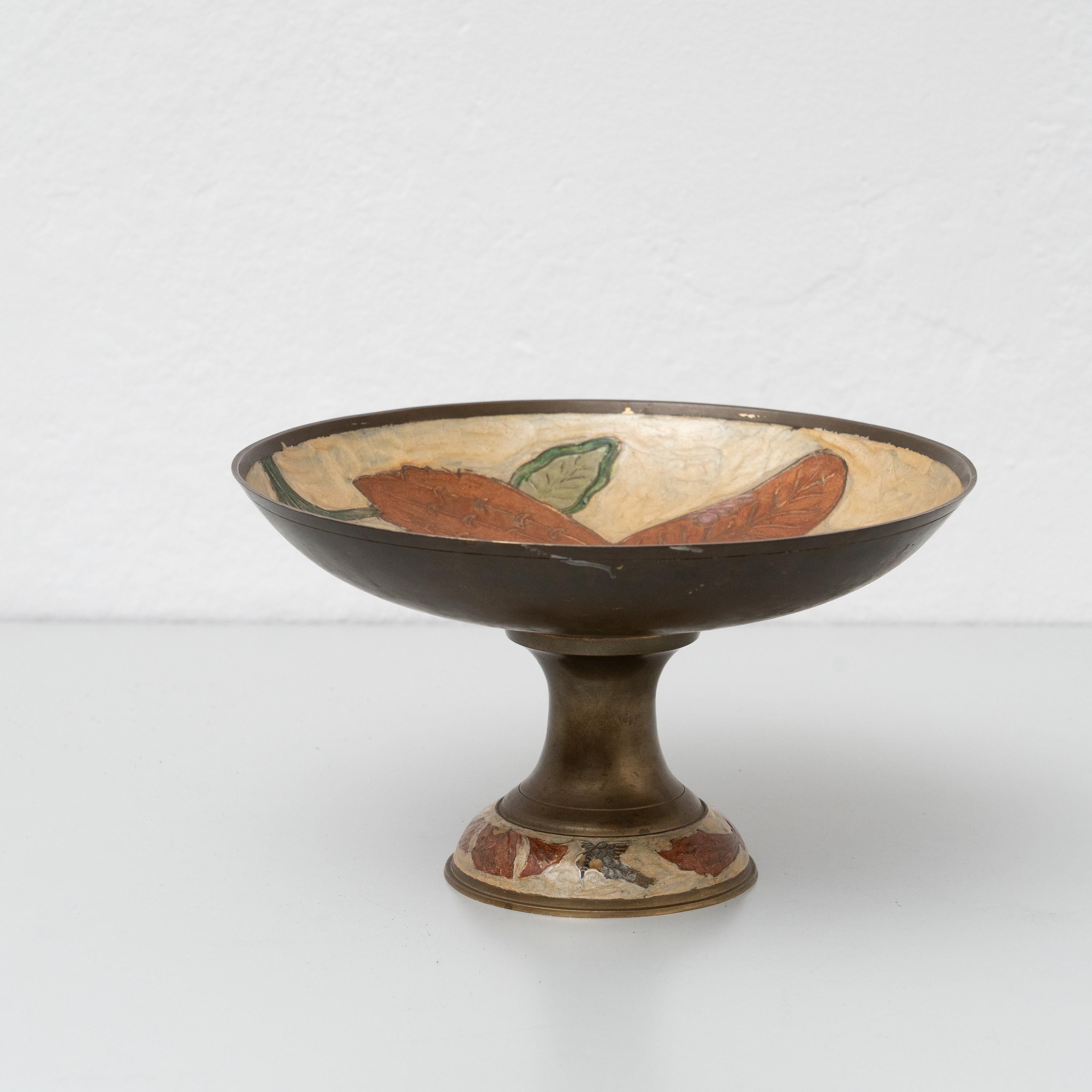 Other Century Brass Fruit Bowl, circa 1980 For Sale