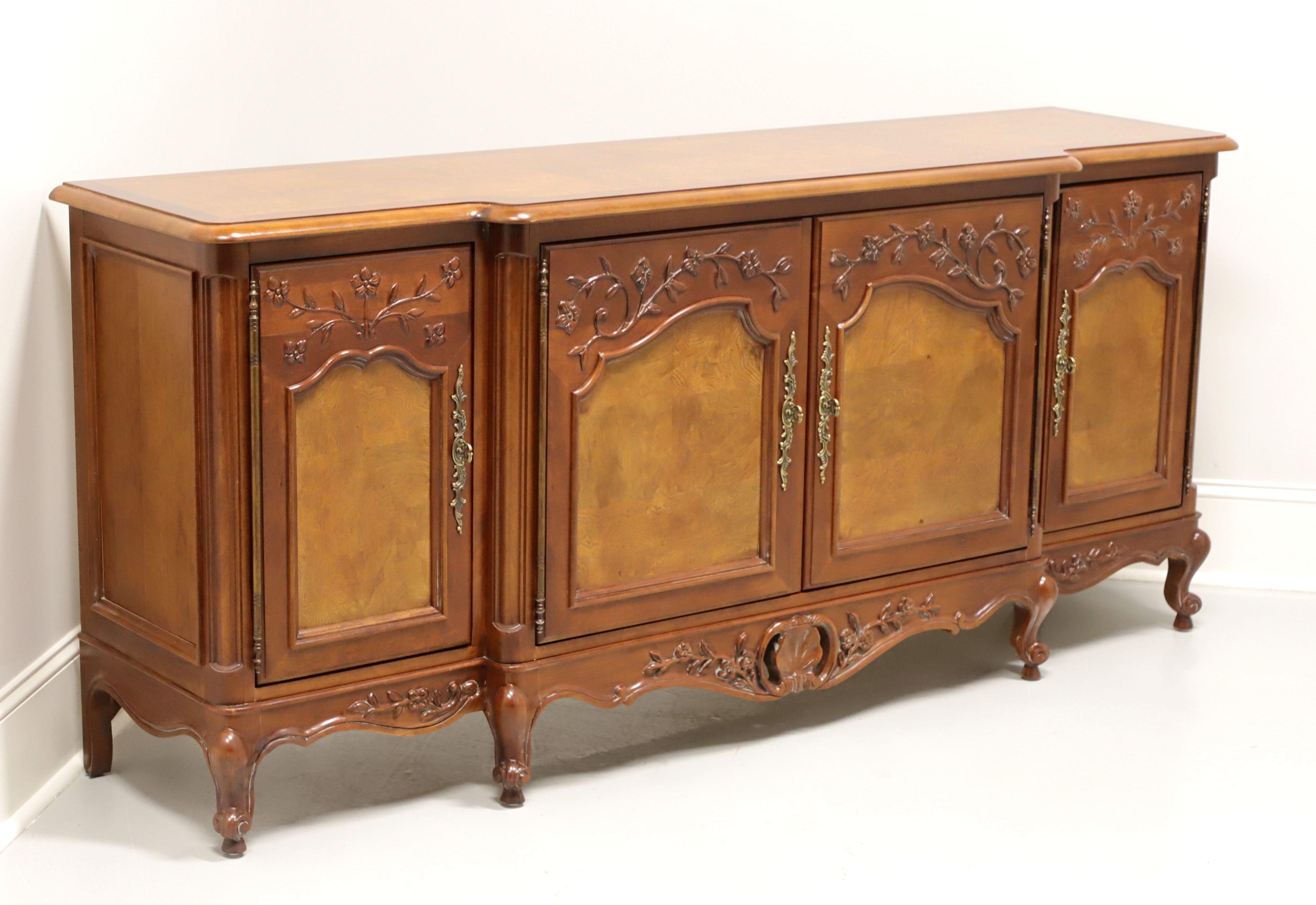 CENTURY Burl Elm French Country Louis XV Style Sideboard / Credenza 9
