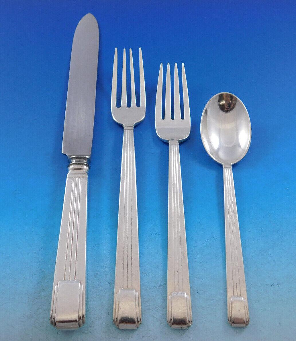 Century by Tiffany and Co. Sterling Silver Flatware Set Service 74 Pcs Dinner In Excellent Condition In Big Bend, WI