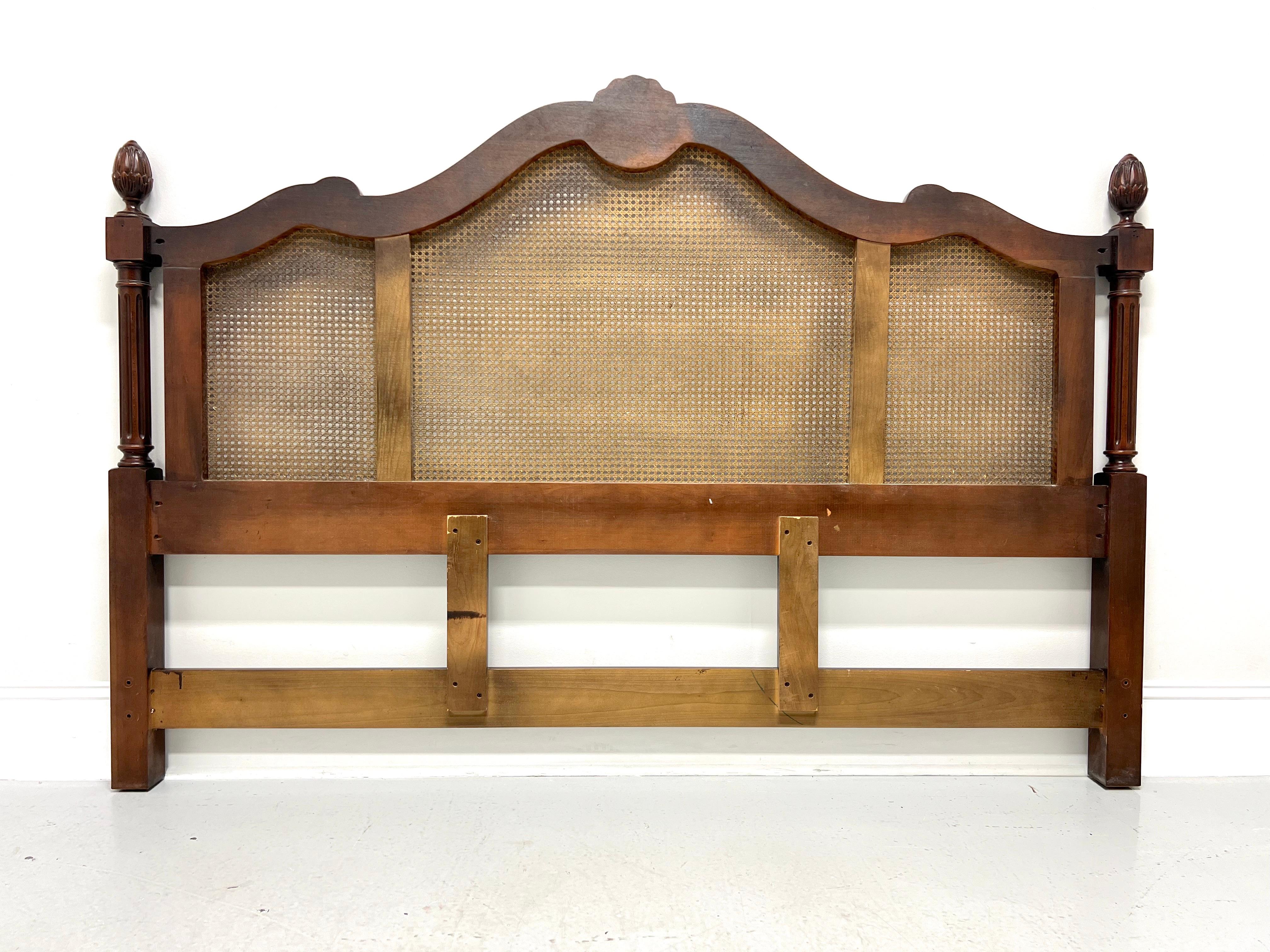 CENTURY Cardella Collection Cherry Caned Italian Provincial King Size Headboard 3