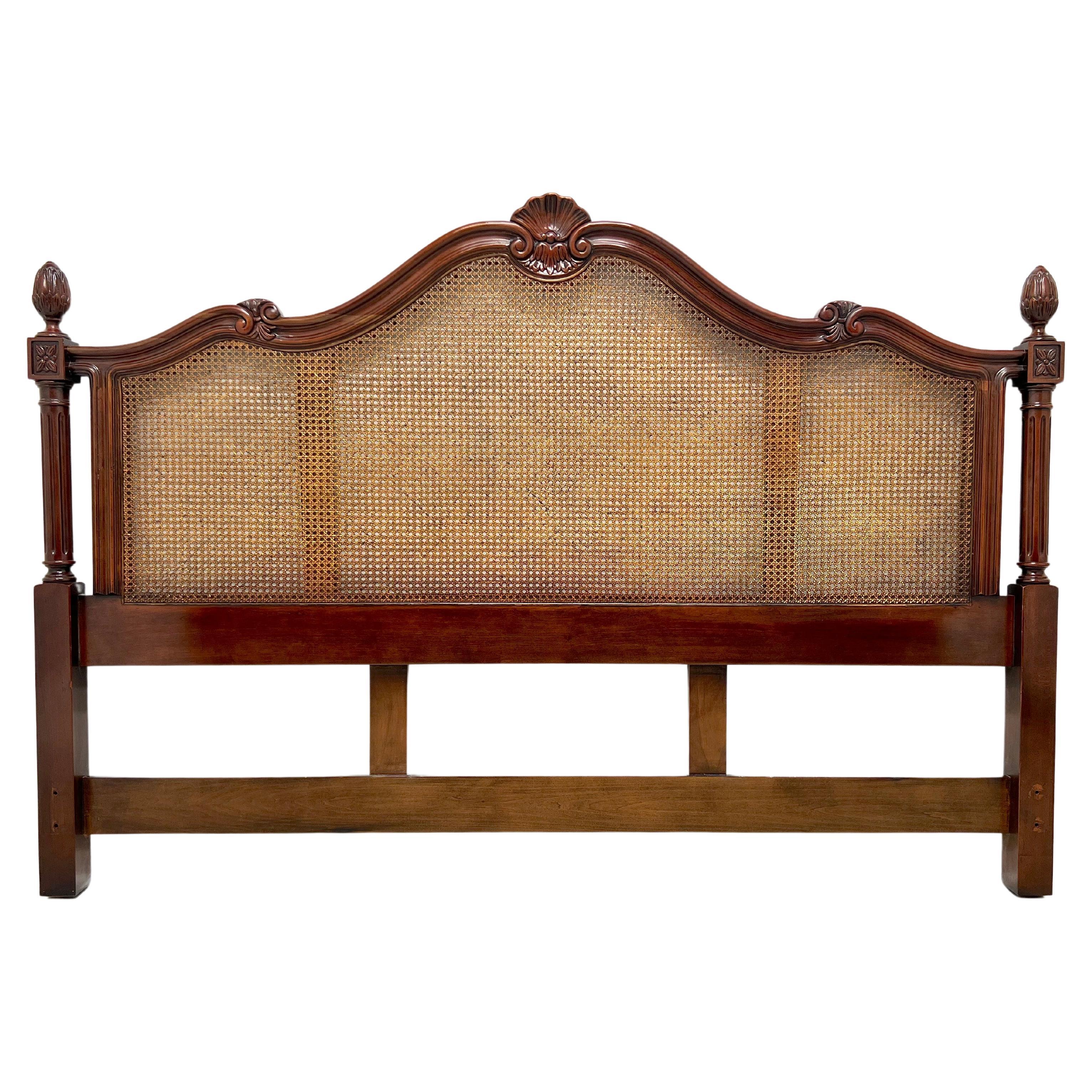 CENTURY Cardella Collection Cherry Caned Italian Provincial King Size Headboard