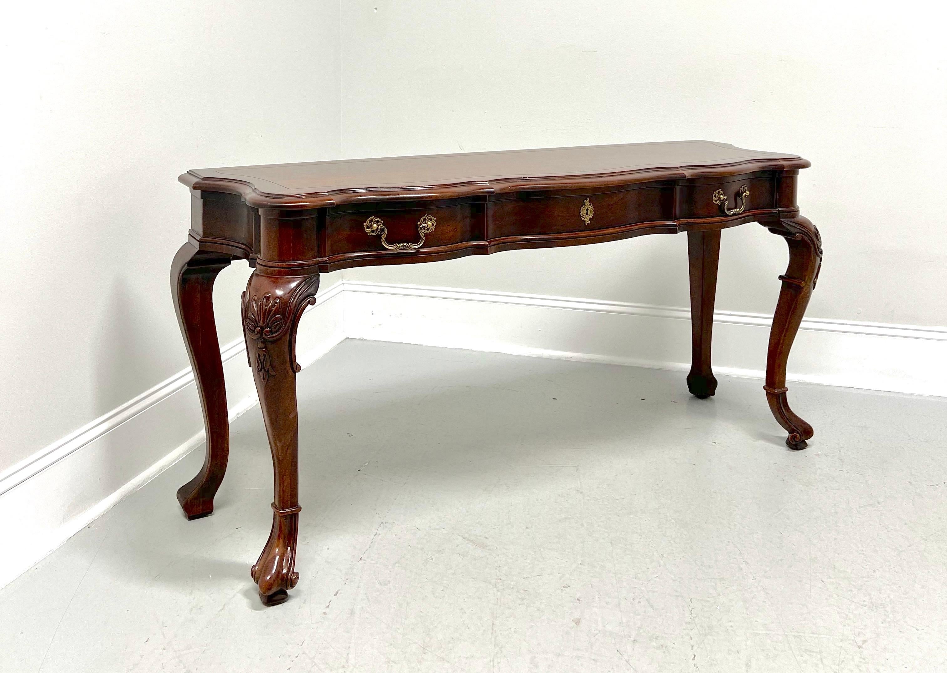Table console serpentine italienne de la collection Cardella en cerisier du XXe siècle en vente 5
