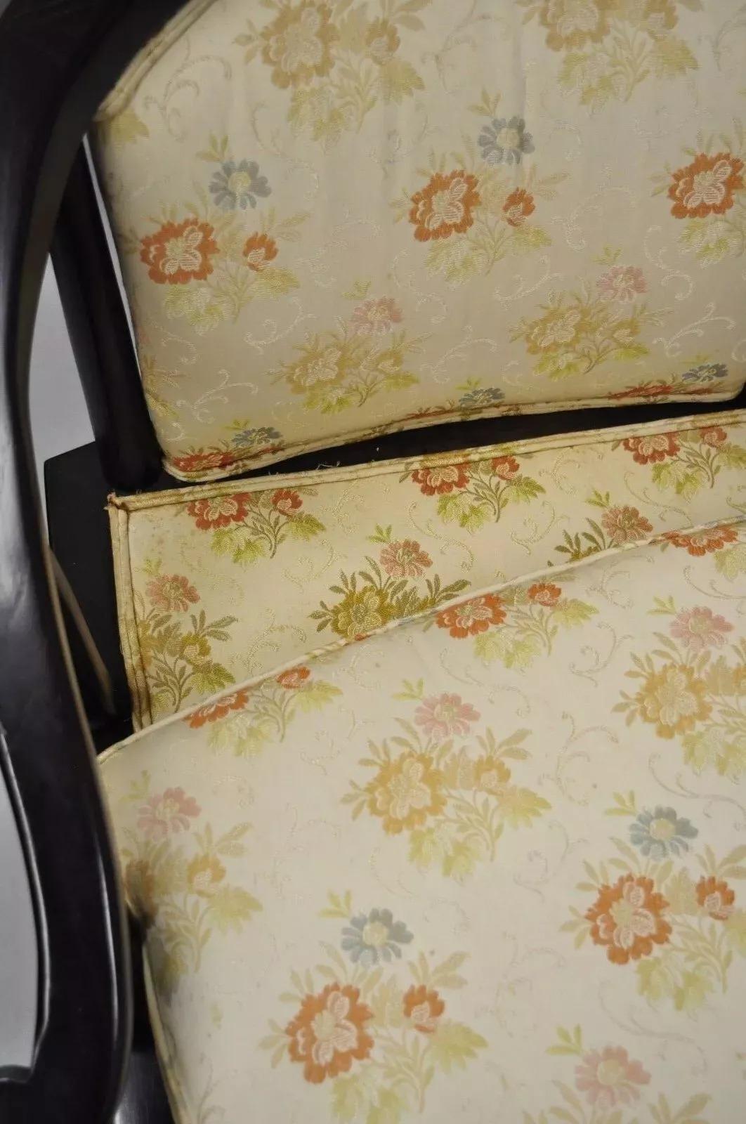 20th Century Century Chair Co James Mont Style Horseshoe Ming Lounge Chairs (A) - a Pair For Sale