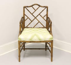 CENTURY CHAIR Faux Bamboo Chinese Chippendale Armchair