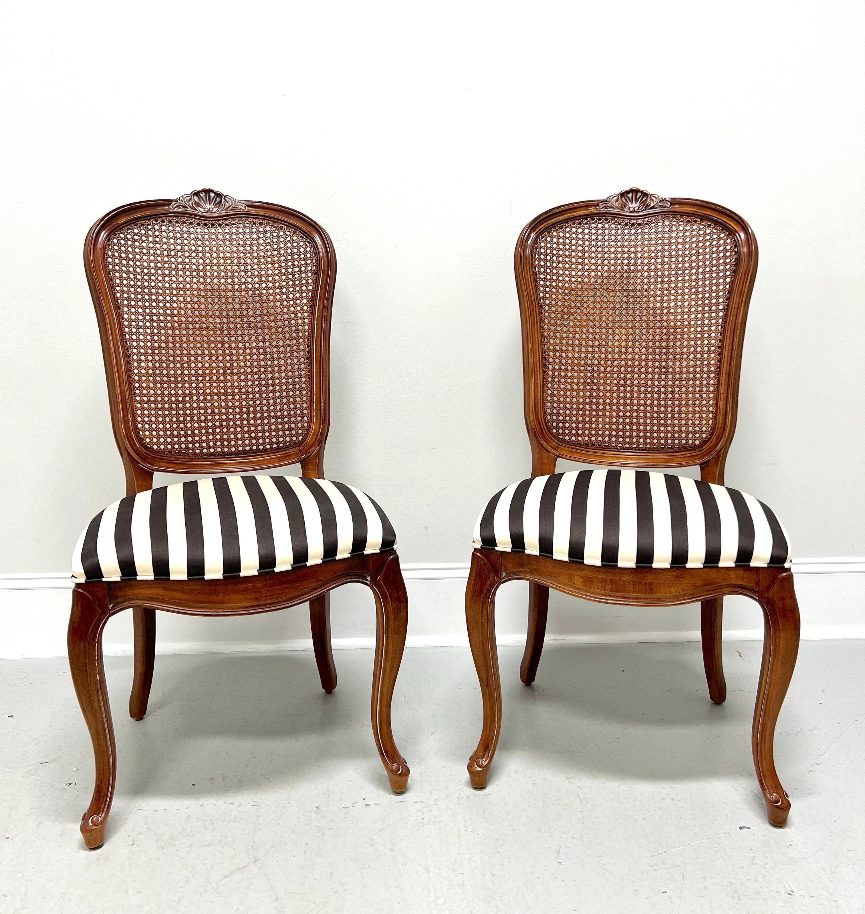 CENTURY Chardeau Collection Cherry Caned French Dining Side Chairs - Pair A en vente 4