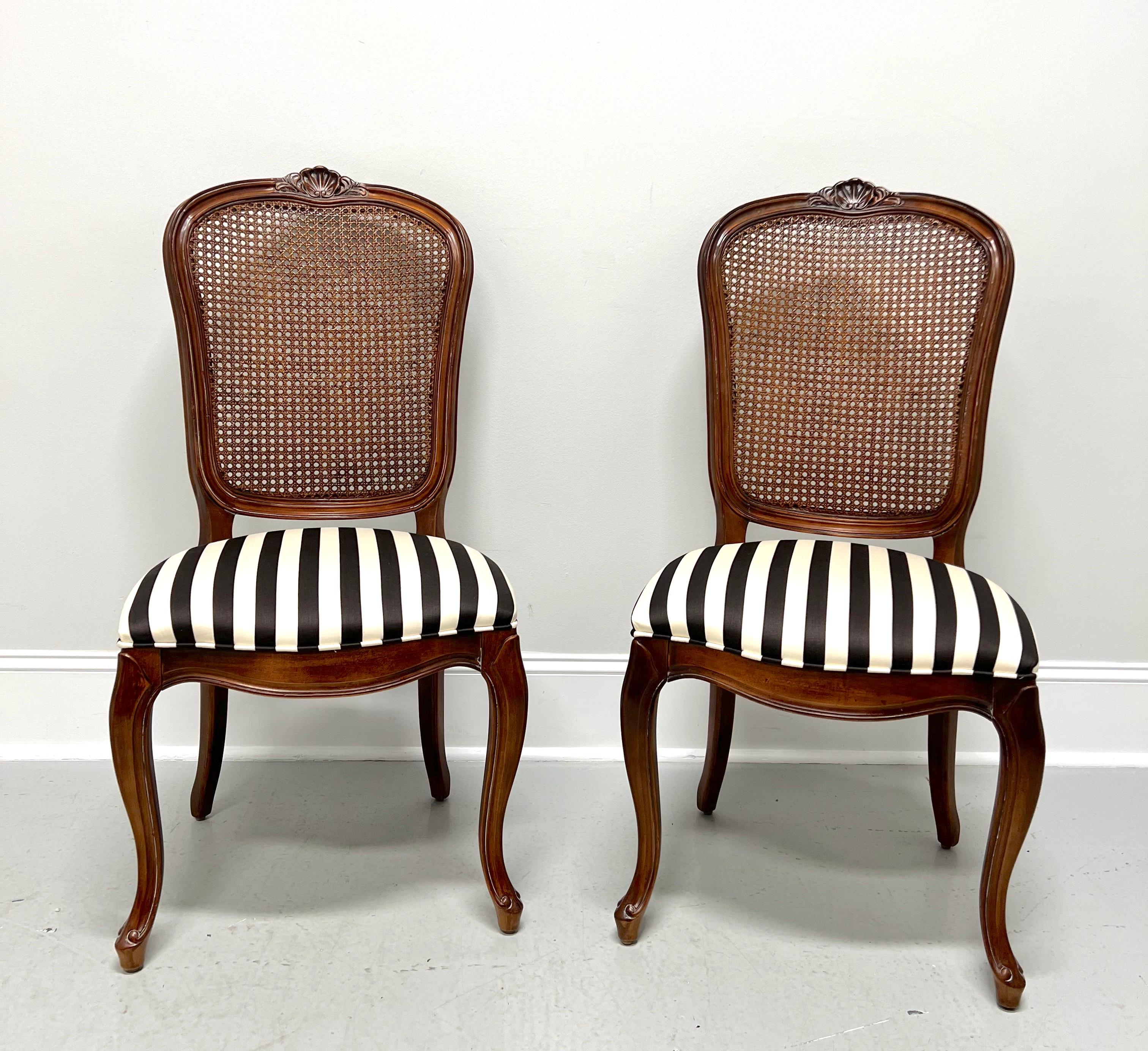 CENTURY Chardeau Collection Cherry Caned French Dining Side Chairs - Pair B For Sale 4