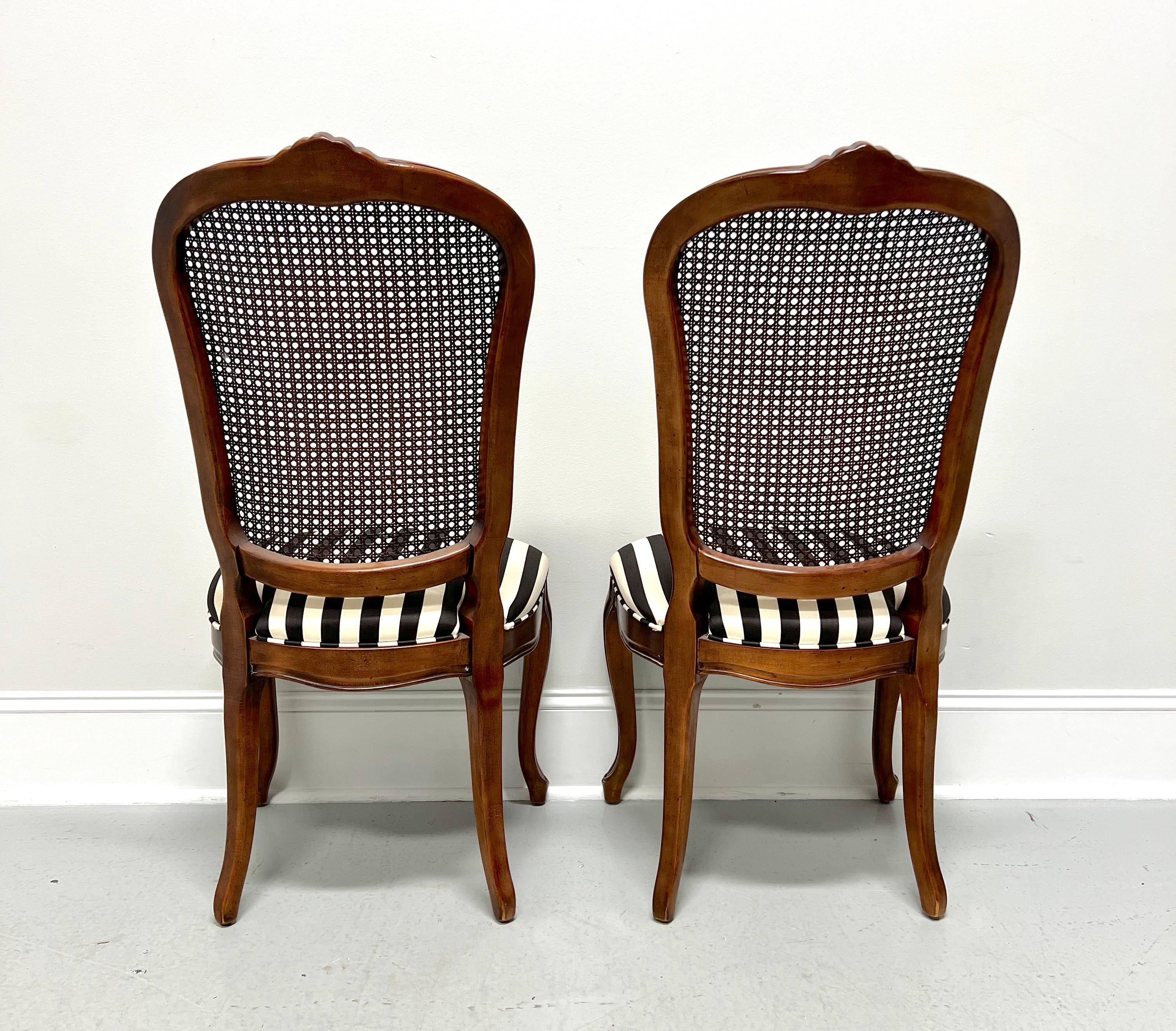 American CENTURY Chardeau Collection Cherry Caned French Dining Side Chairs - Pair C