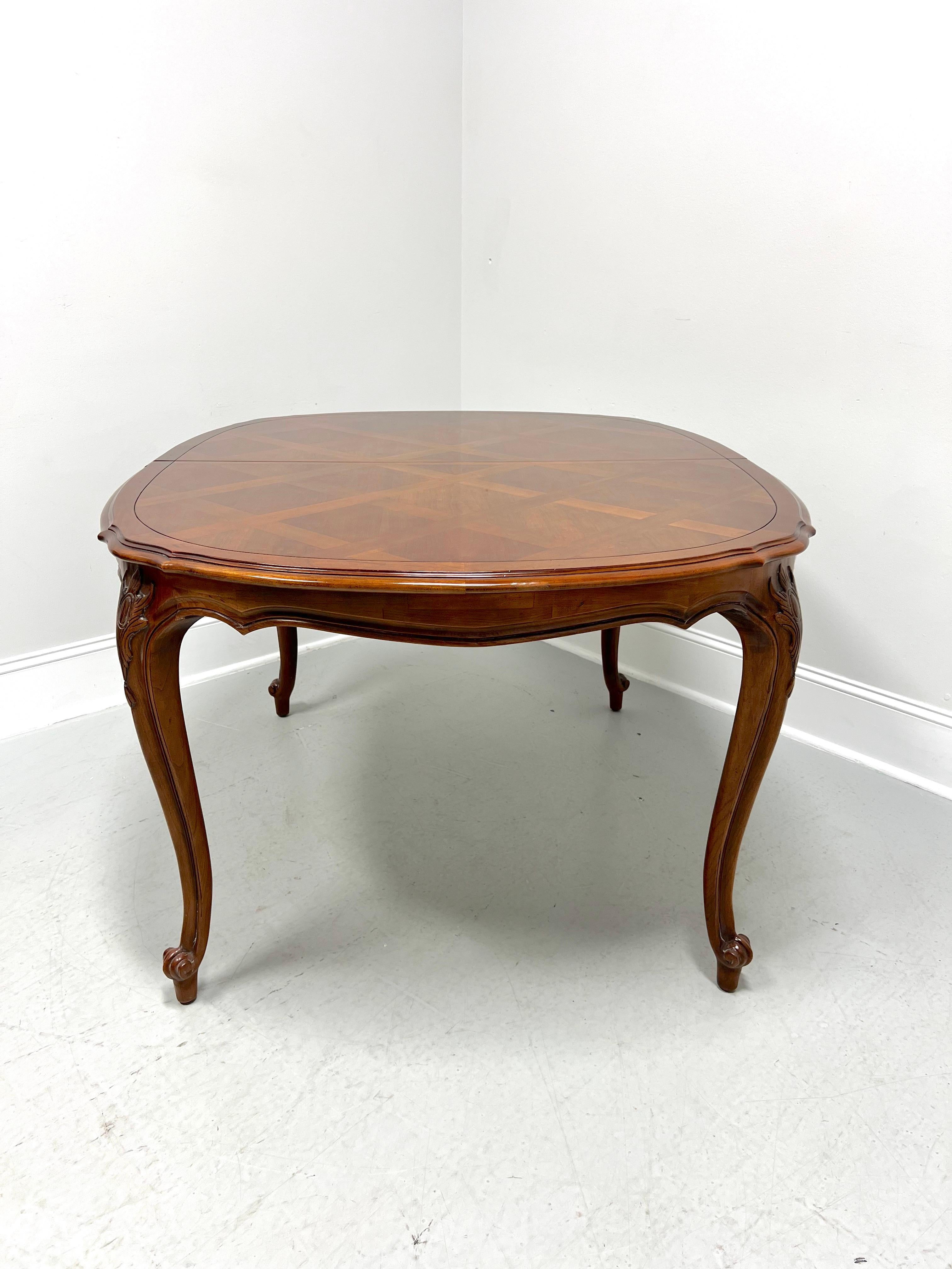 20th Century CENTURY Chardeau Collection Cherry French Provincial Oval Dining Table