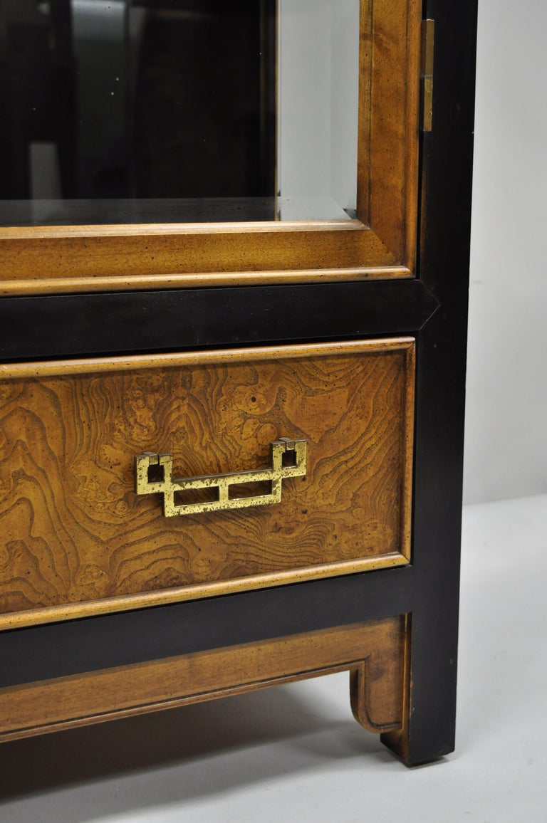 Century Chin Hua Burl Wood China Display Chinoiserie Oriental