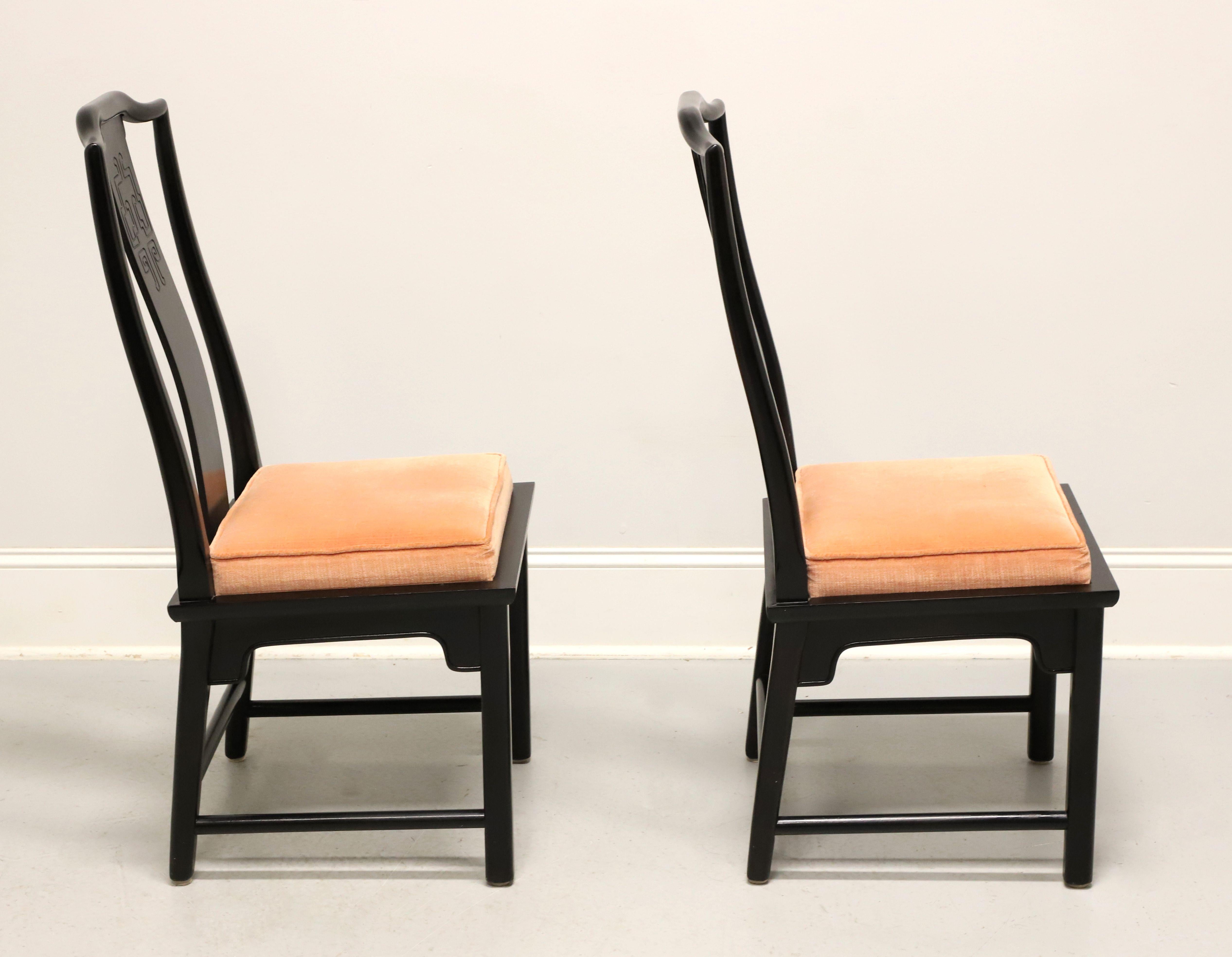 CENTURY Chin Hua by Raymond Sobota Asian Chinoiserie Dining Side Chairs - Pair B In Good Condition For Sale In Charlotte, NC